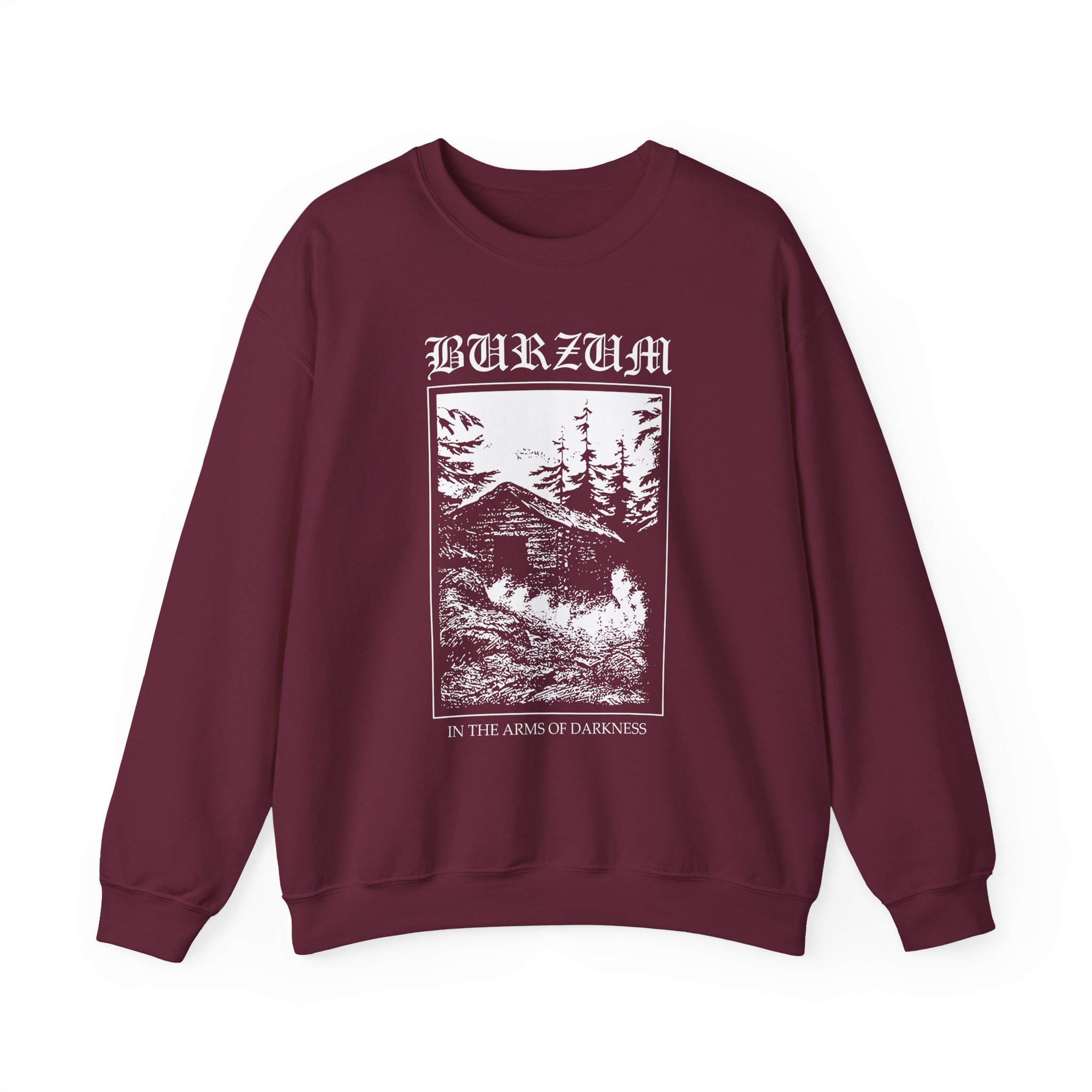 Burzum in the Arms of Darkness Unisex Heavy Blendâ„¢ Crewneck Sweatshirt