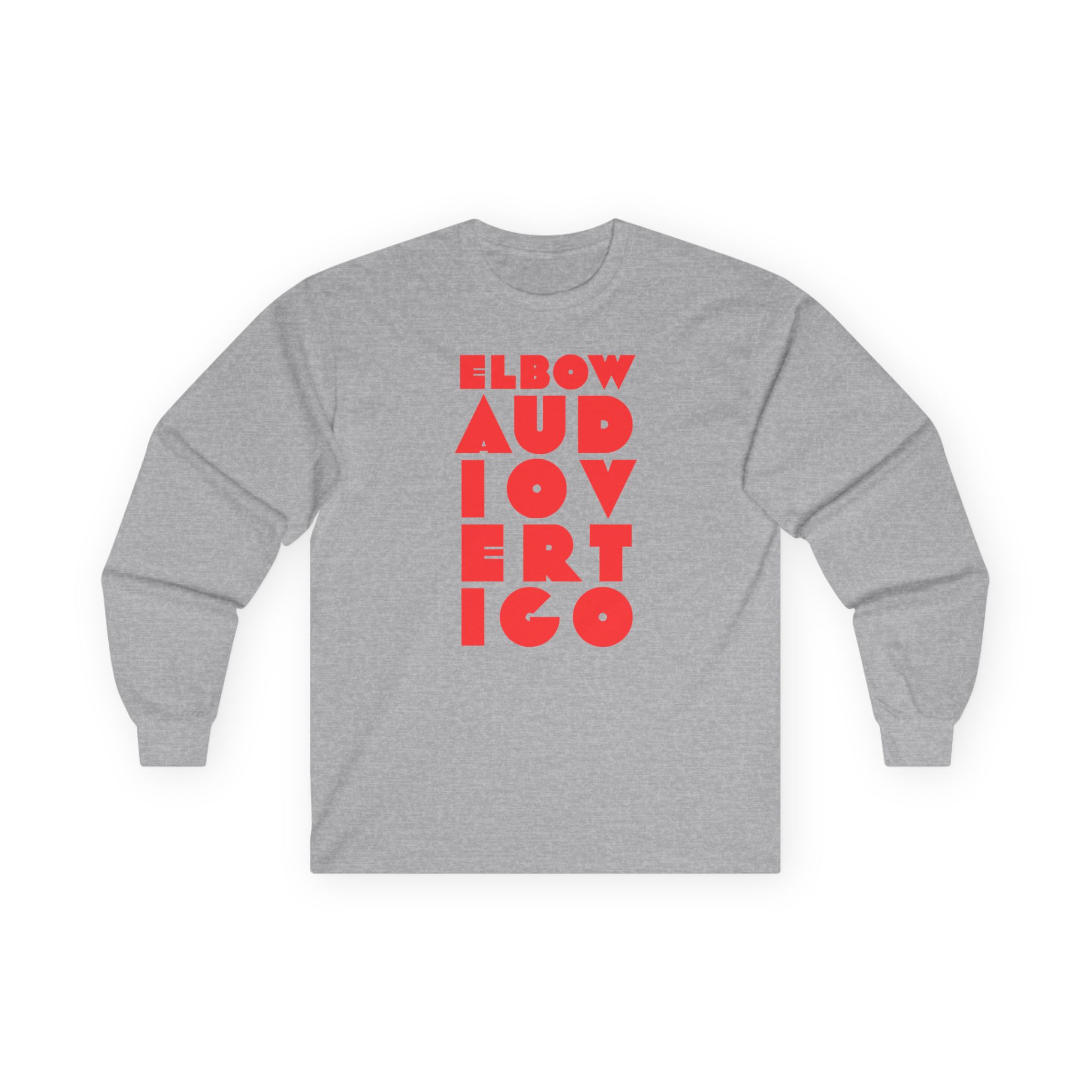 Elbow Audio Vertigo Stacked Logo Unisex Ultra Cotton Long Sleeve Tee