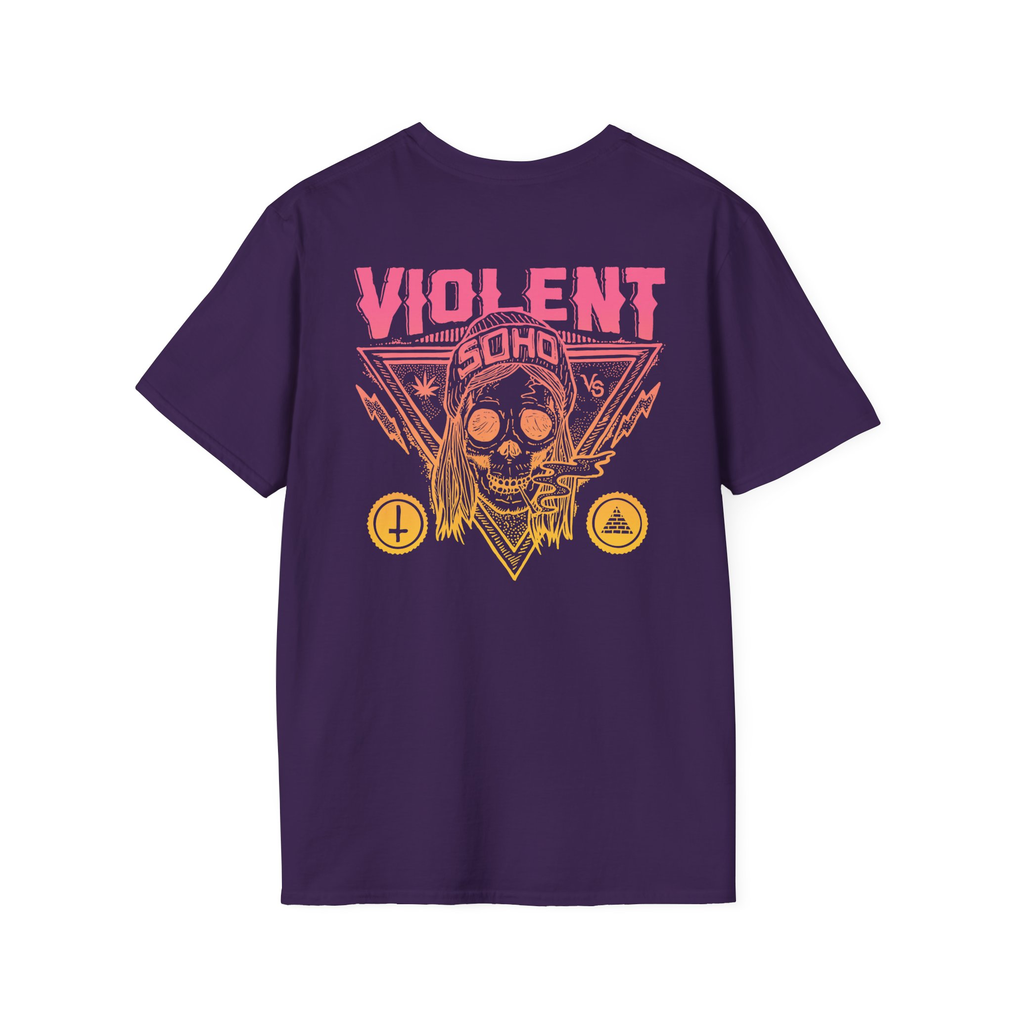 Violent Soho Blazin' Skull Gradient Unisex Softstyle T-Shirt