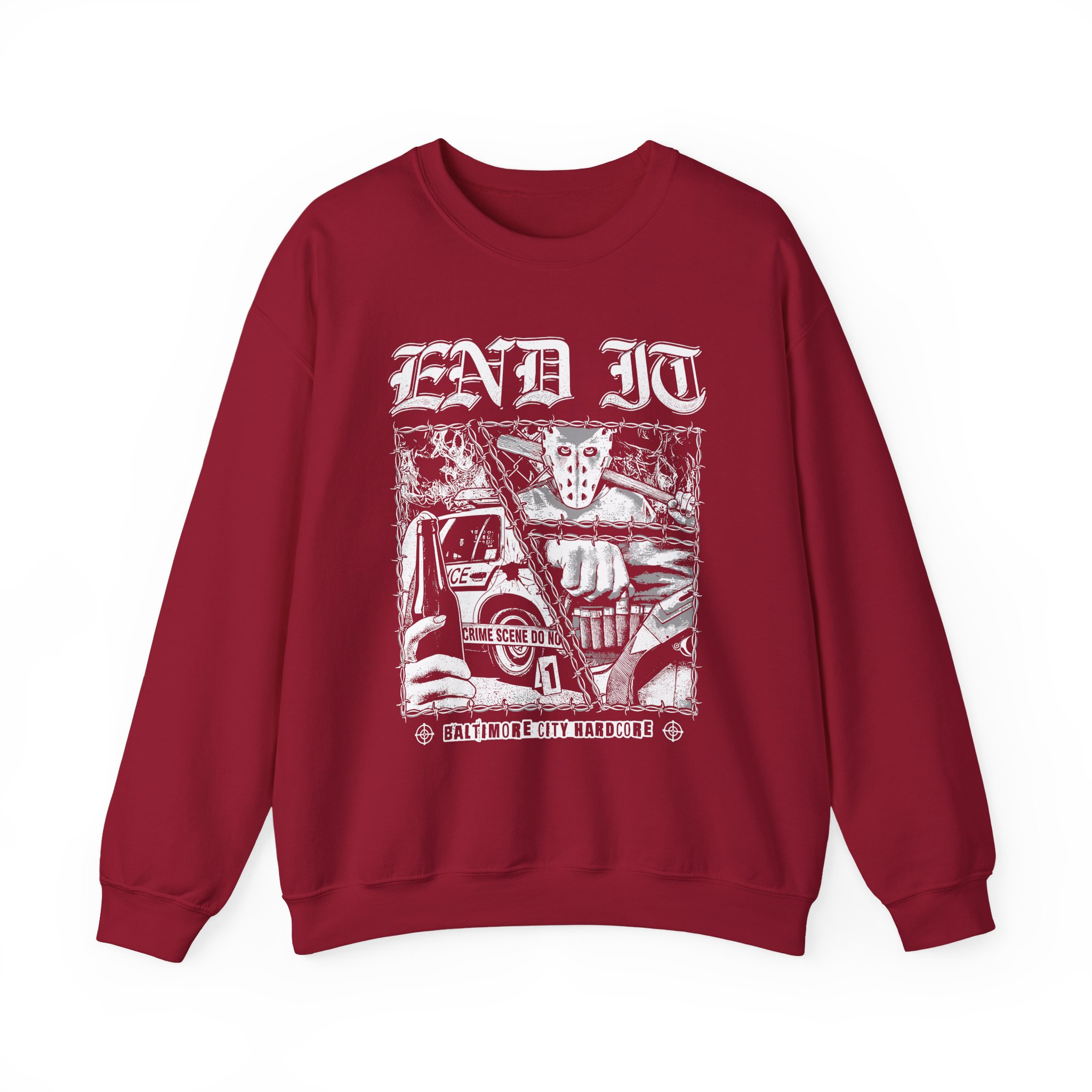 End It Crime Scene Unisex Heavy Blendâ„¢ Crewneck Sweatshirt