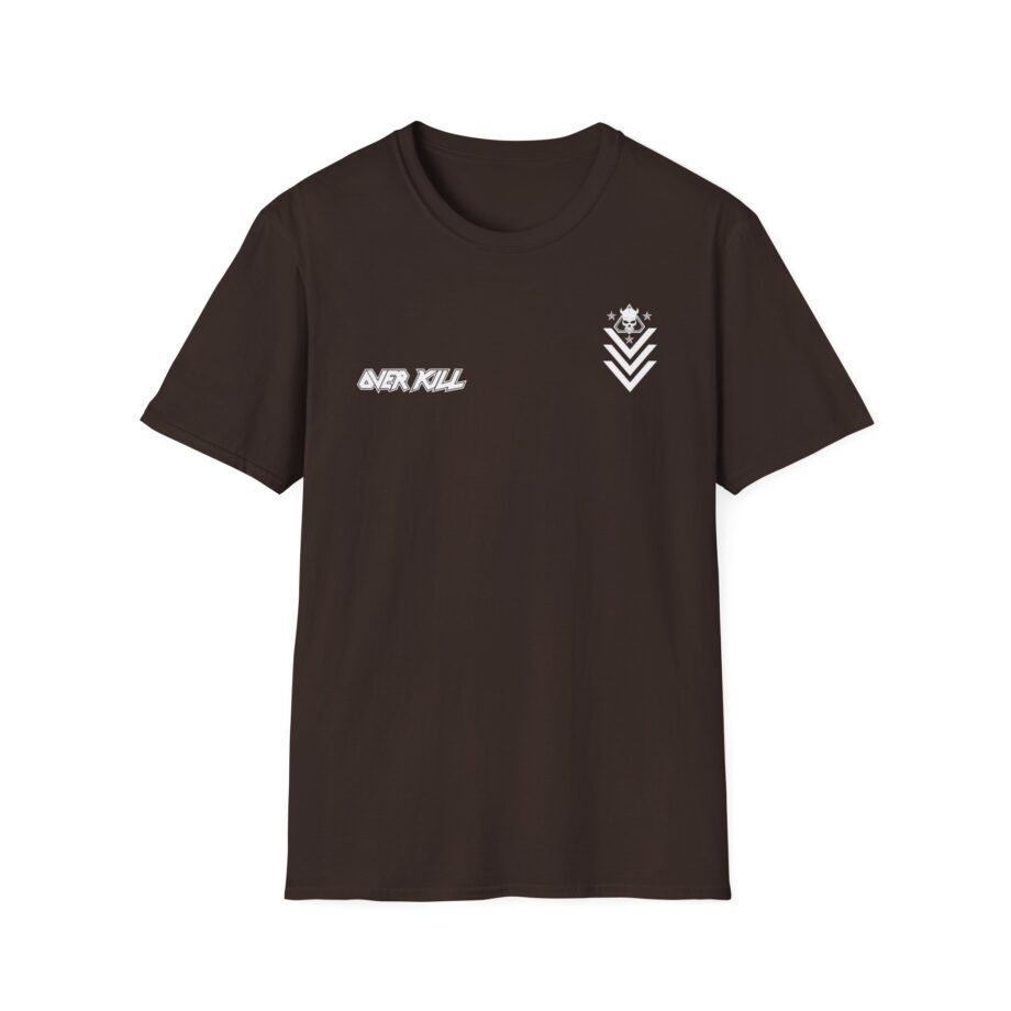 Overkill Logo Badge Skull Work Unisex Softstyle T-Shirt