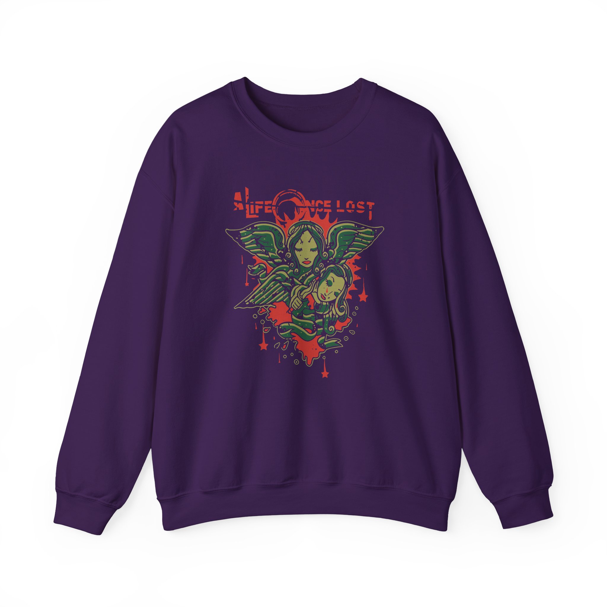 A Life Once Lost Angel Unisex Heavy Blendâ„¢ Crewneck Sweatshirt
