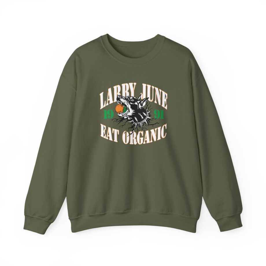 Larry June Eat Organic Unisex Heavy Blend™ Crewneck Sweatshirt