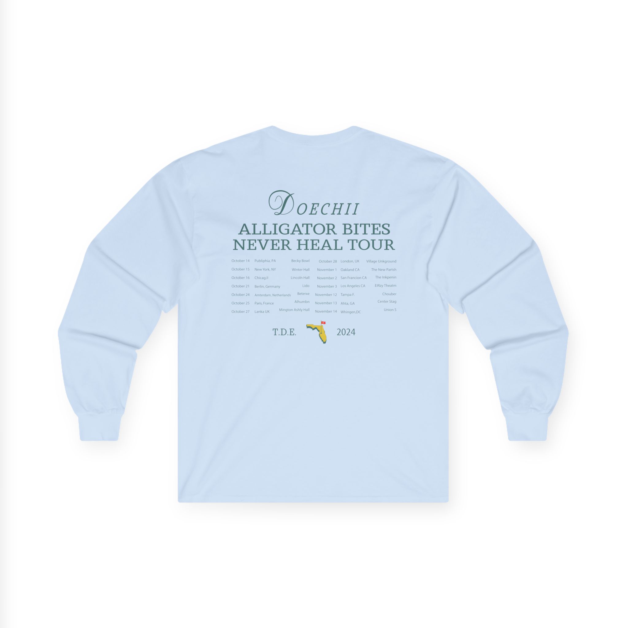 Doechii Alligator Bites Never Heal Tour Unisex Ultra Cotton Long Sleeve Tee