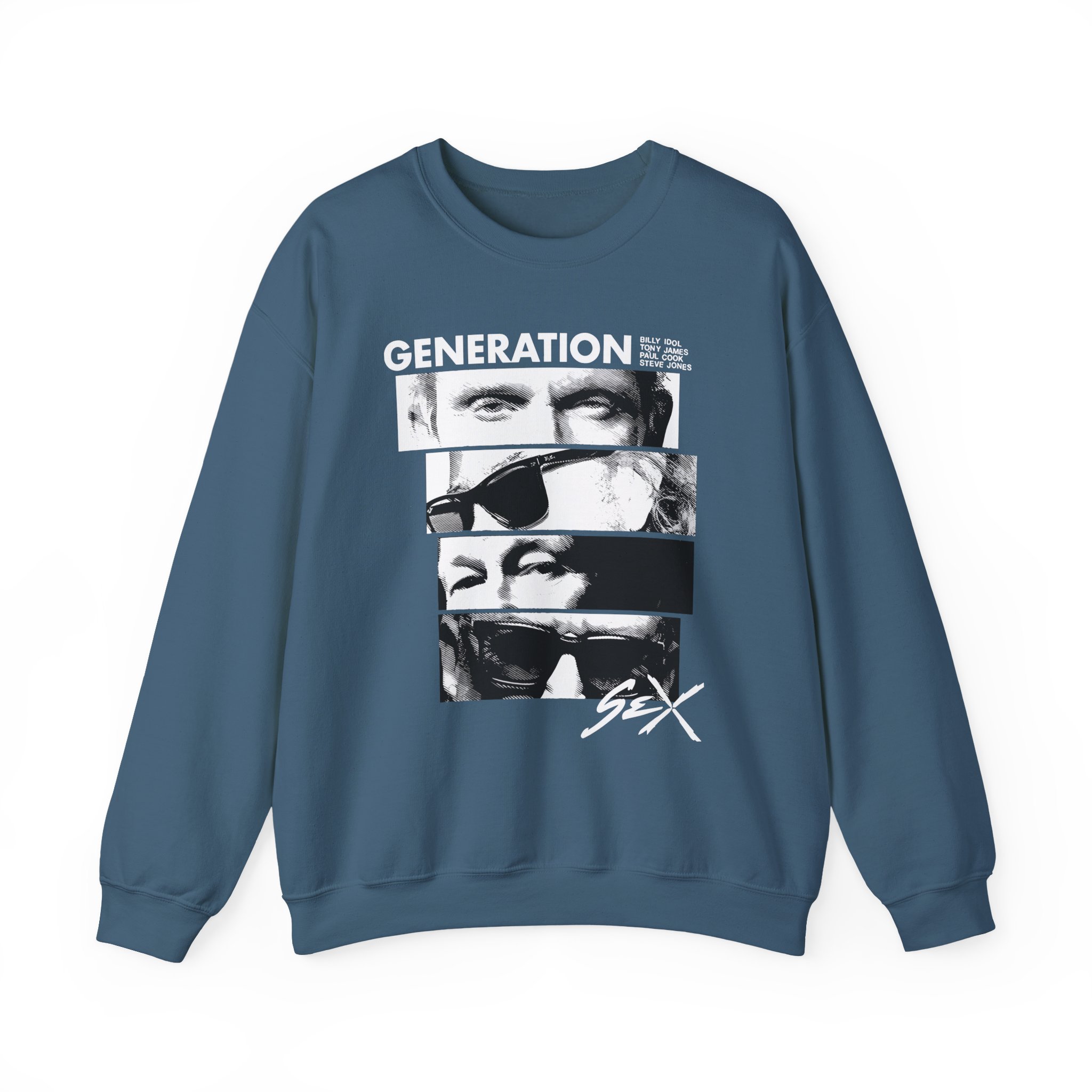 Billy Idol Eye Stack Unisex Heavy Blendâ„¢ Crewneck Sweatshirt