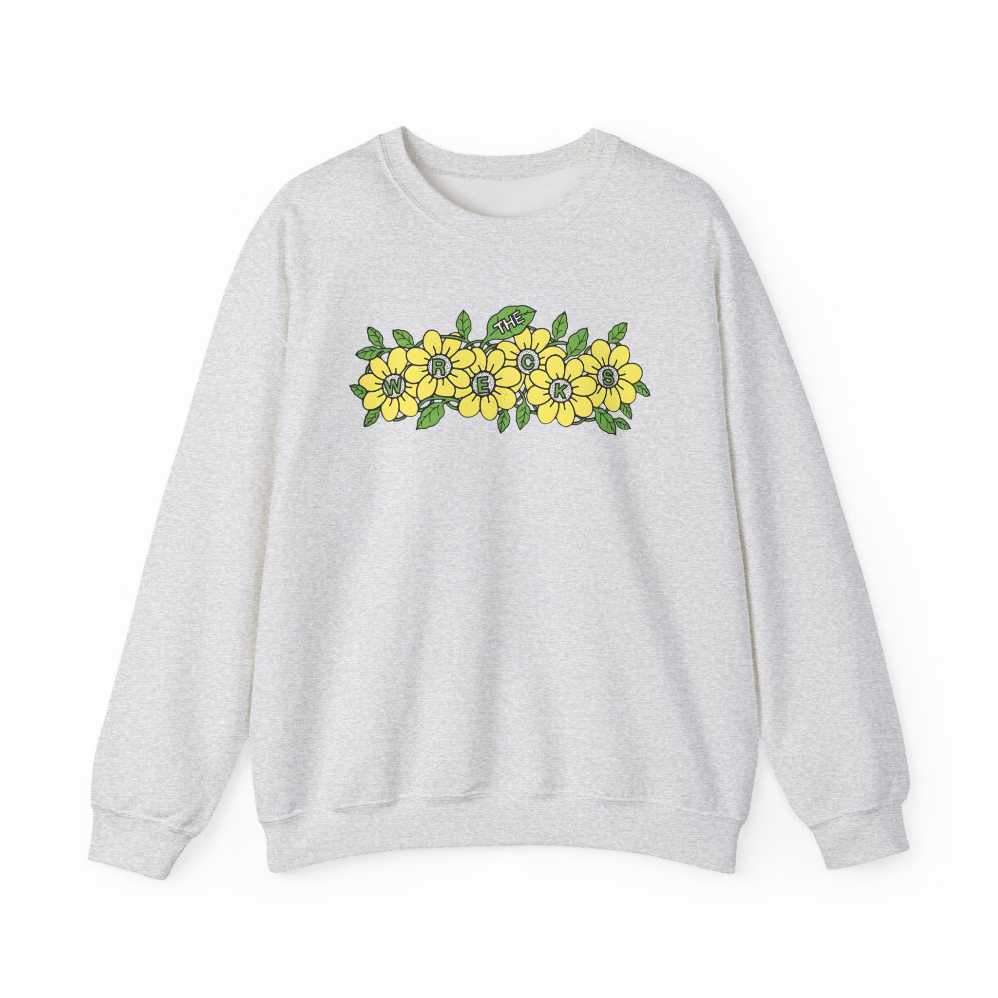 The Wrecks Flower Unisex Heavy Blendâ„¢ Crewneck Sweatshirt