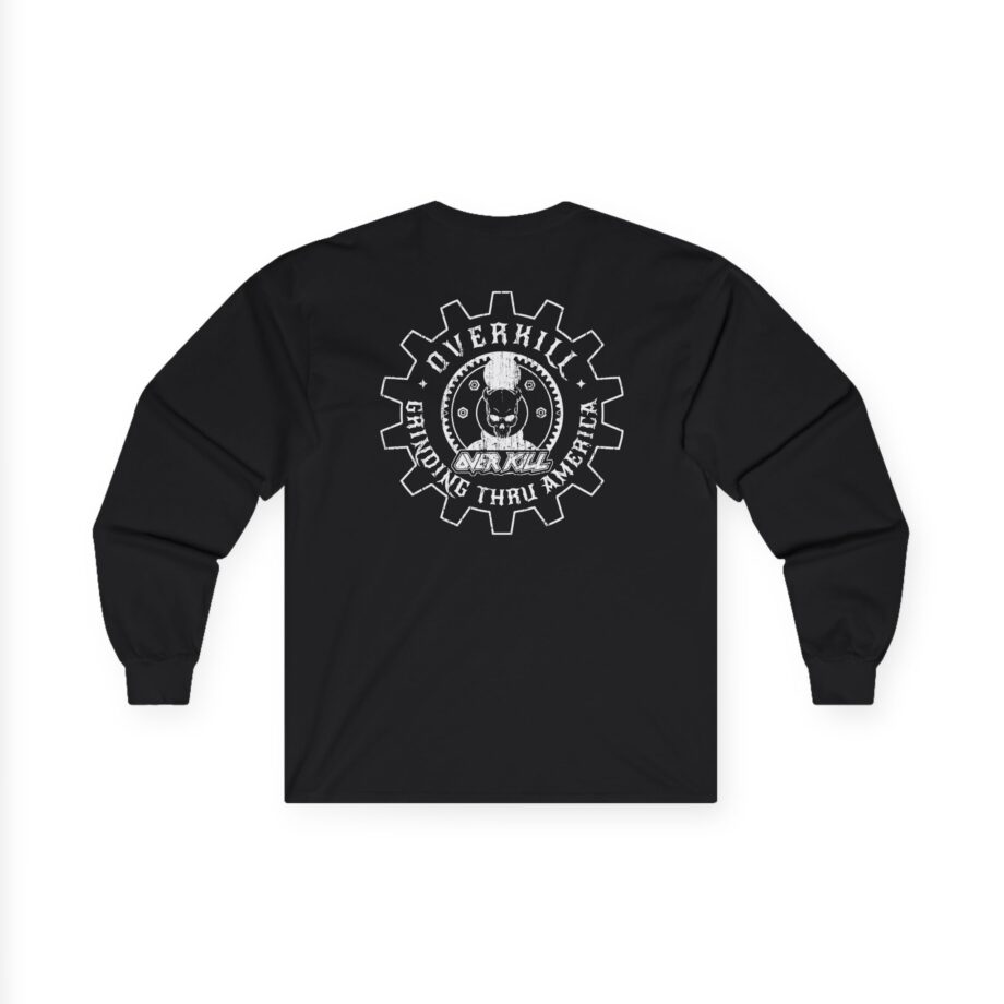 Overkill Embroidered Gear Logo Unisex Ultra Cotton Long Sleeve Tee
