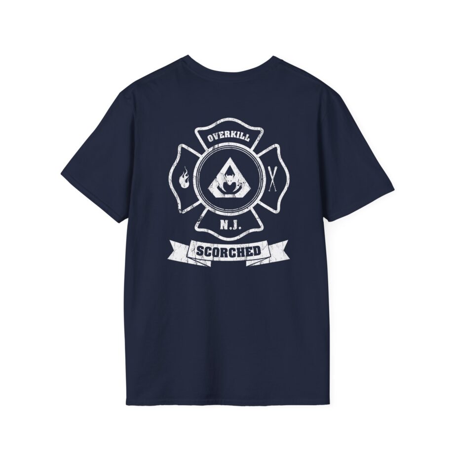 Overkill Scorched Stretched Logo Unisex Softstyle T-Shirt