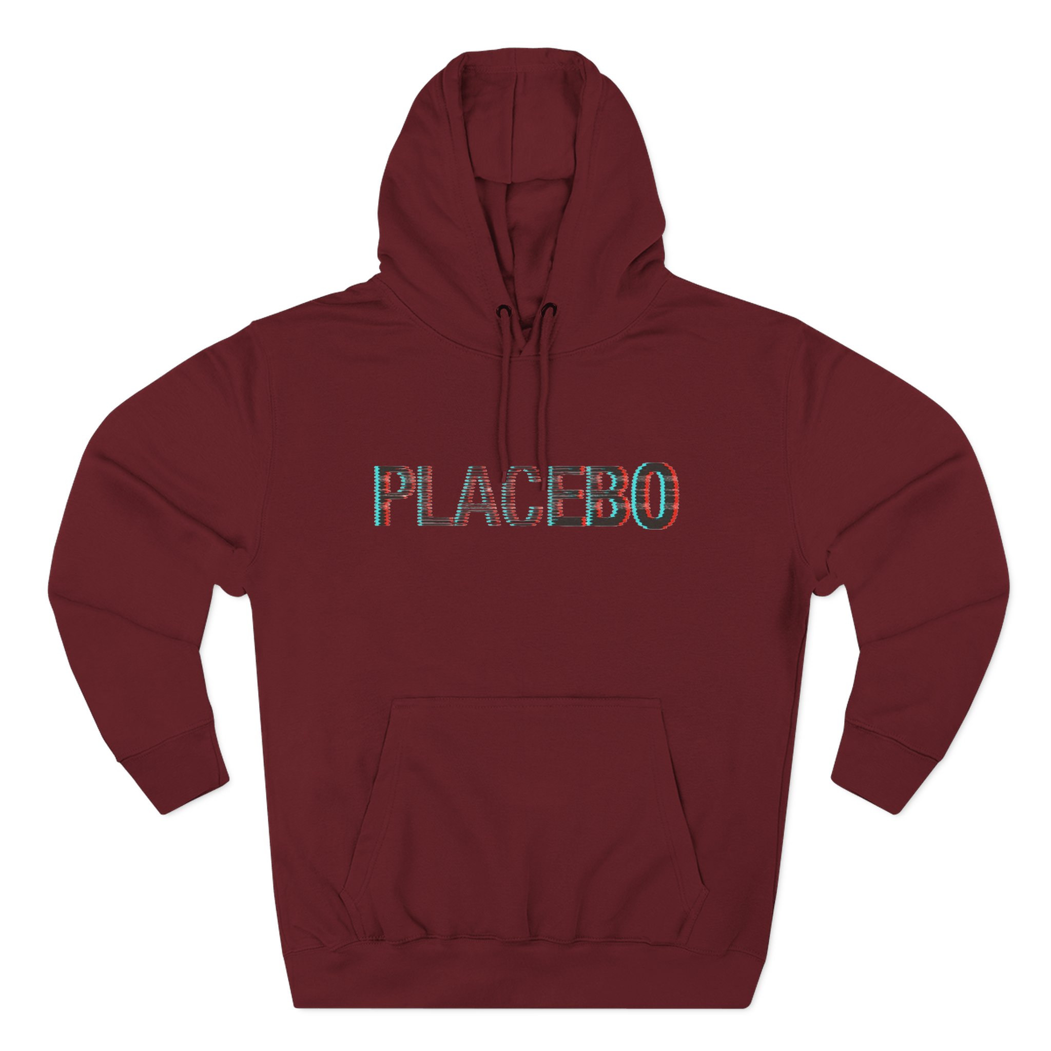 Placebo Glitch Logo Three-Panel Fleece Hoodie