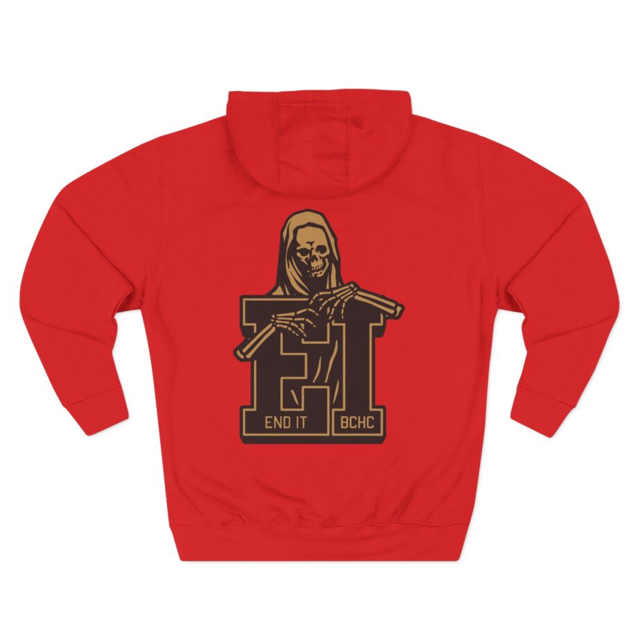 End It Bchc Reaper Emblem Three-Panel Fleece Hoodie