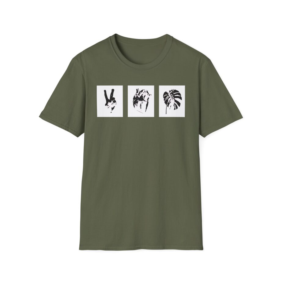 Mumbo Jumbo Peace, Love and Heavy Metal Unisex Softstyle T-Shirt