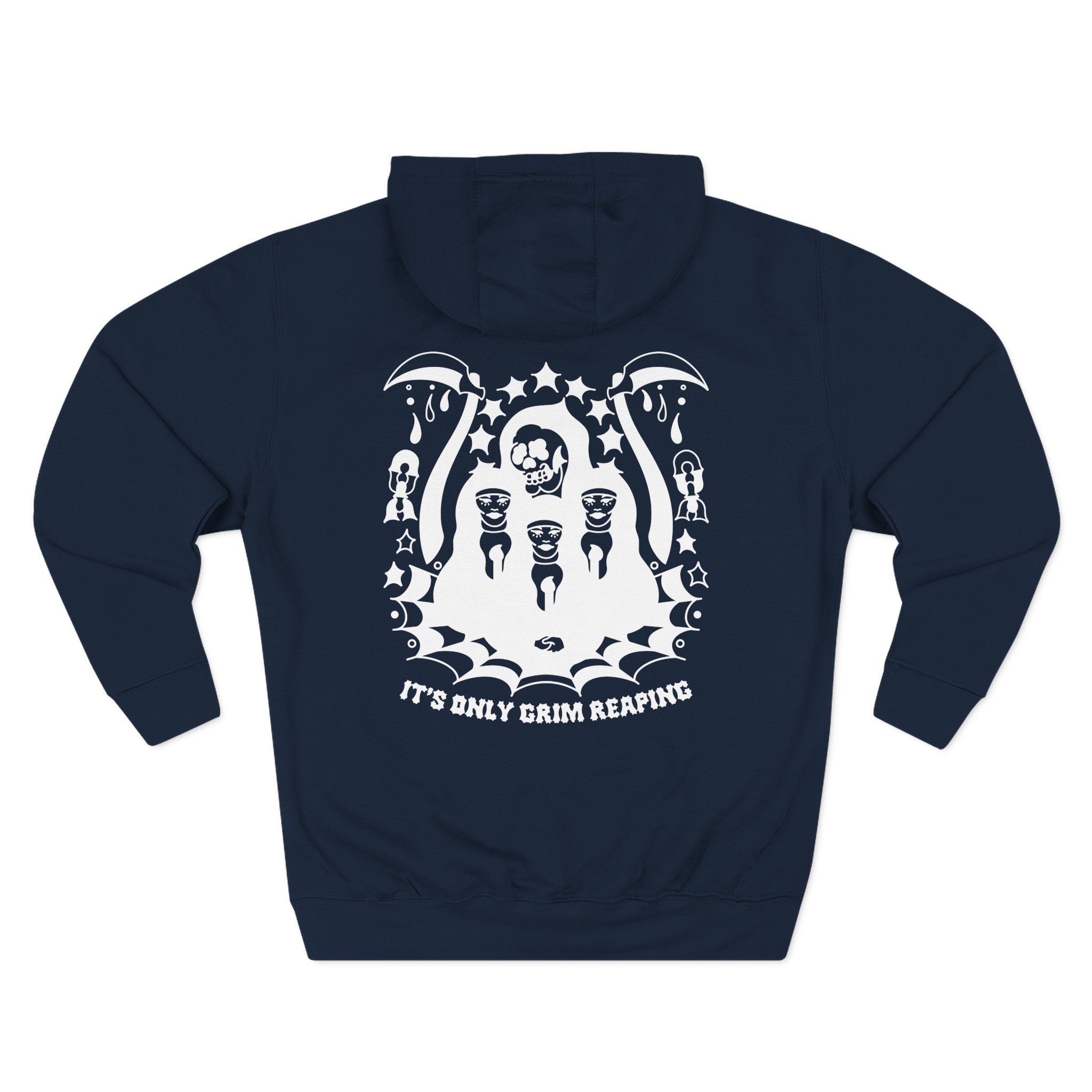 Pup Grim Reaping Three-Panel Fleece Hoodie