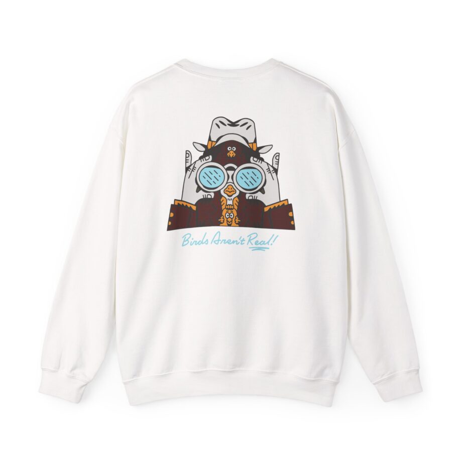 Birds Arent Real Trench Coat Hemp Unisex Heavy Blend™ Crewneck Sweatshirt