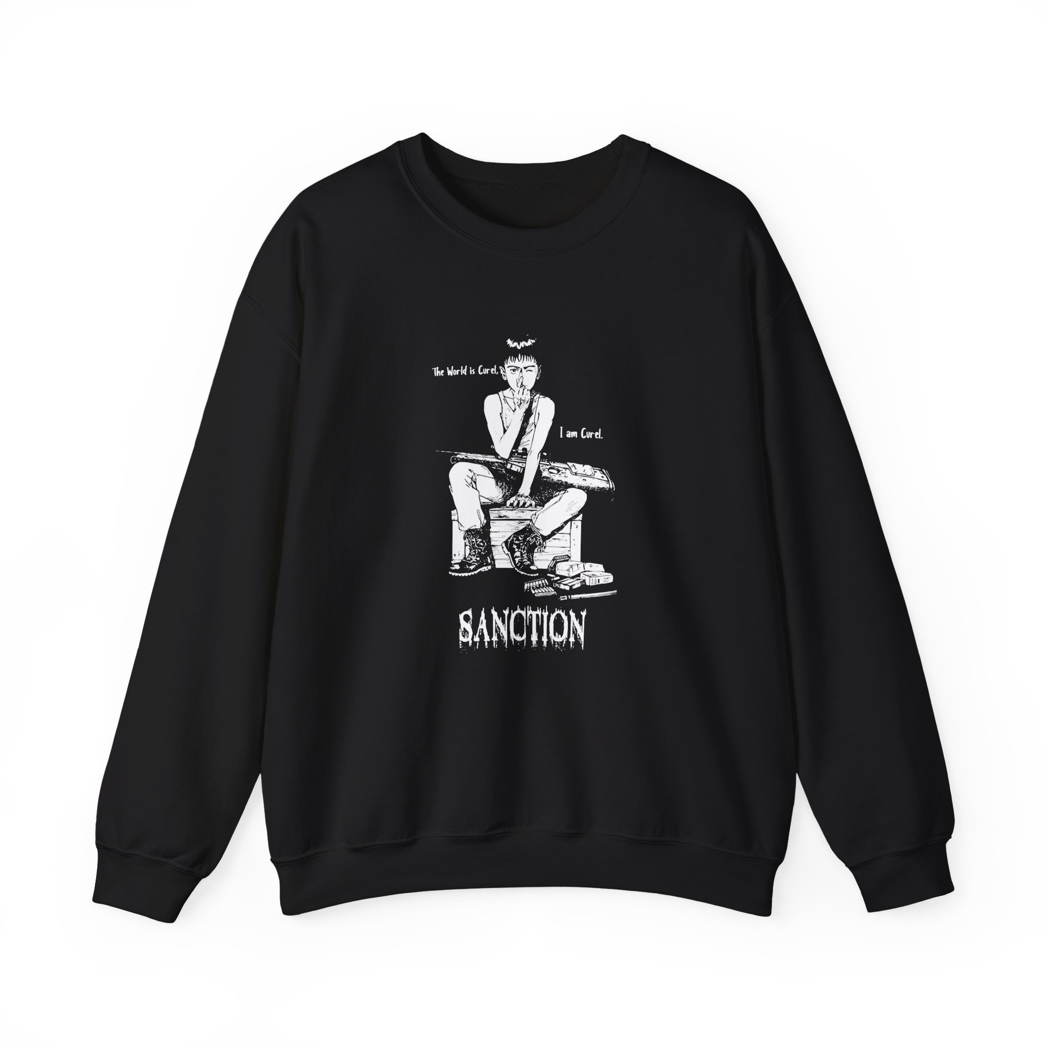 Sanction the World is Cruel Unisex Heavy Blendâ„¢ Crewneck Sweatshirt