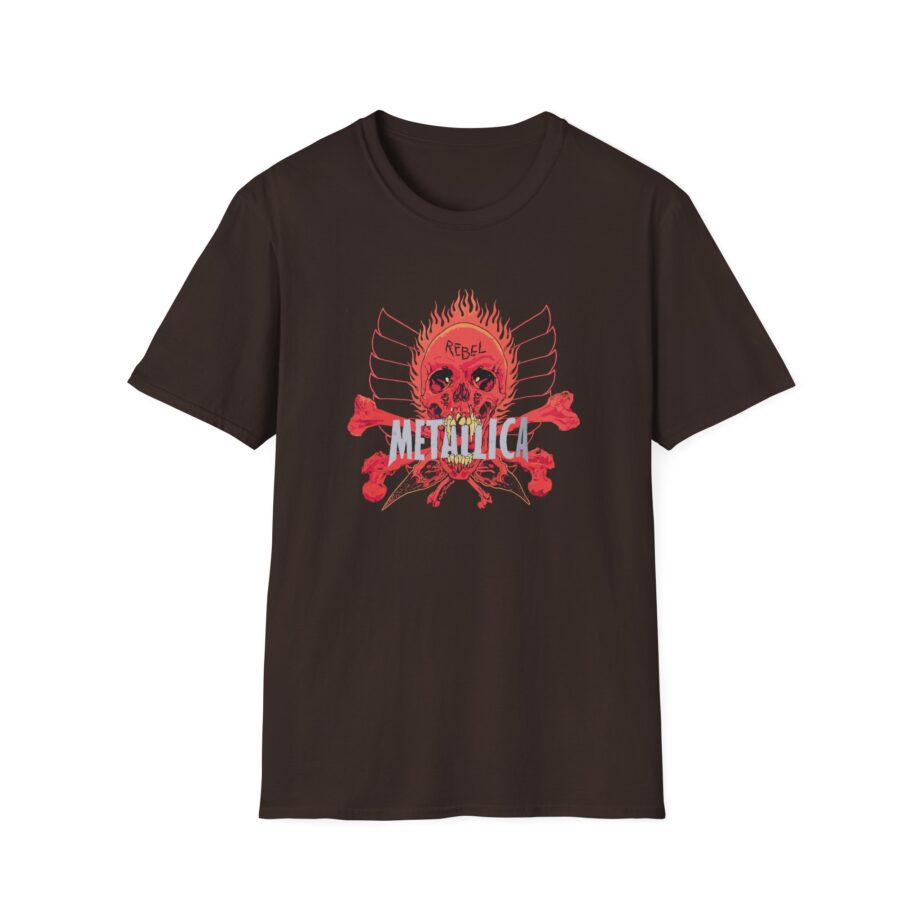 Fede Vigevani Vintage 90s Metallica Pushead Rebel Skull Unisex Softstyle T-Shirt