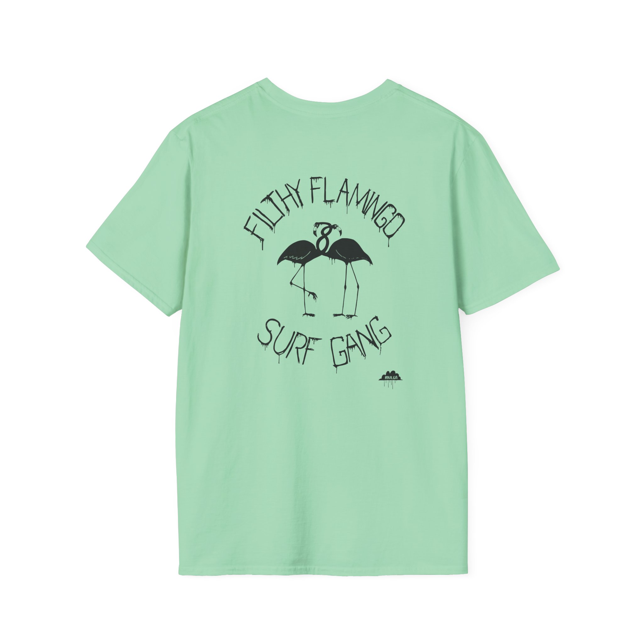 Surf Gang Filthy Flamingo Unisex Softstyle T-Shirt