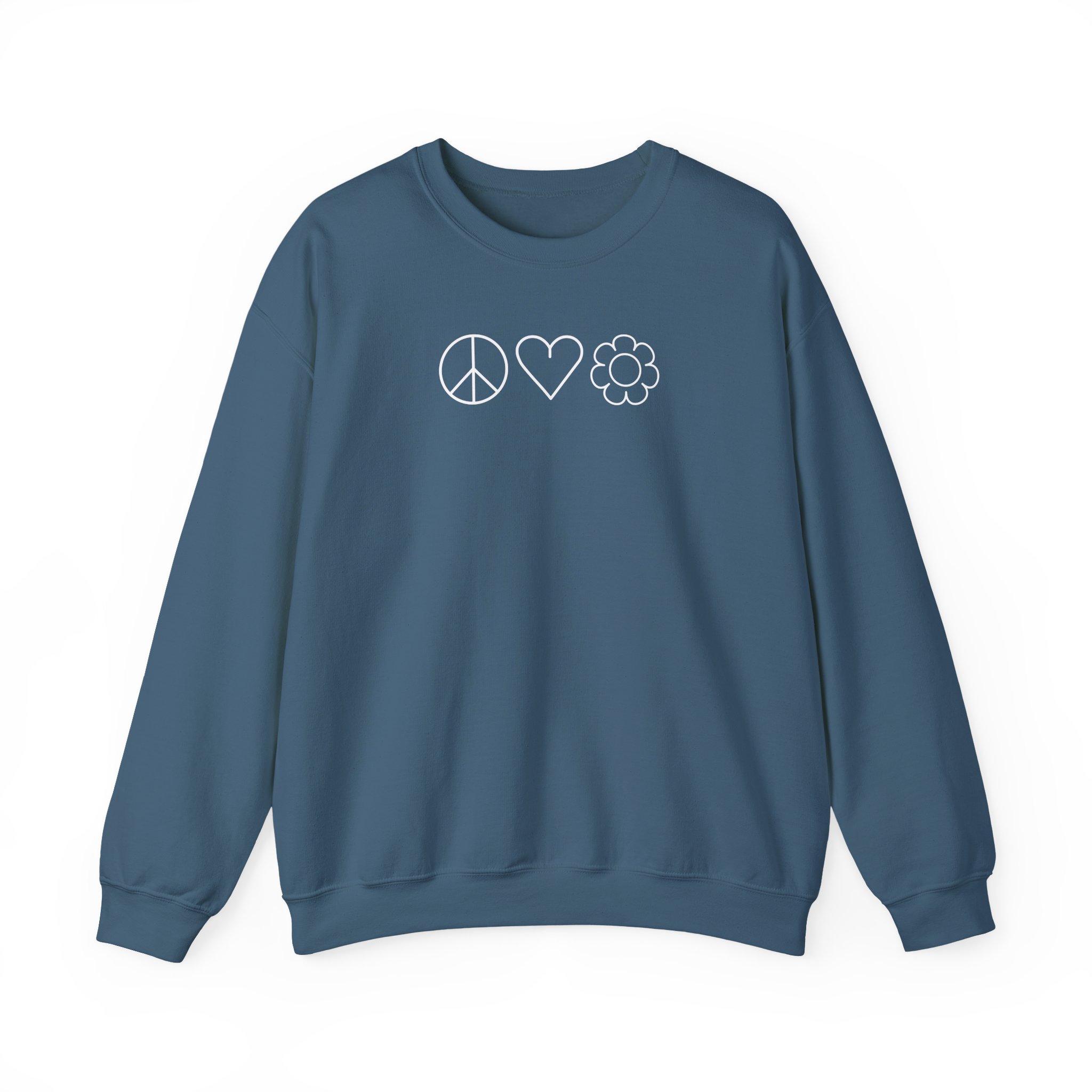 Mumbo Jumbo Peace, Love and Plants Unisex Heavy Blendâ„¢ Crewneck Sweatshirt