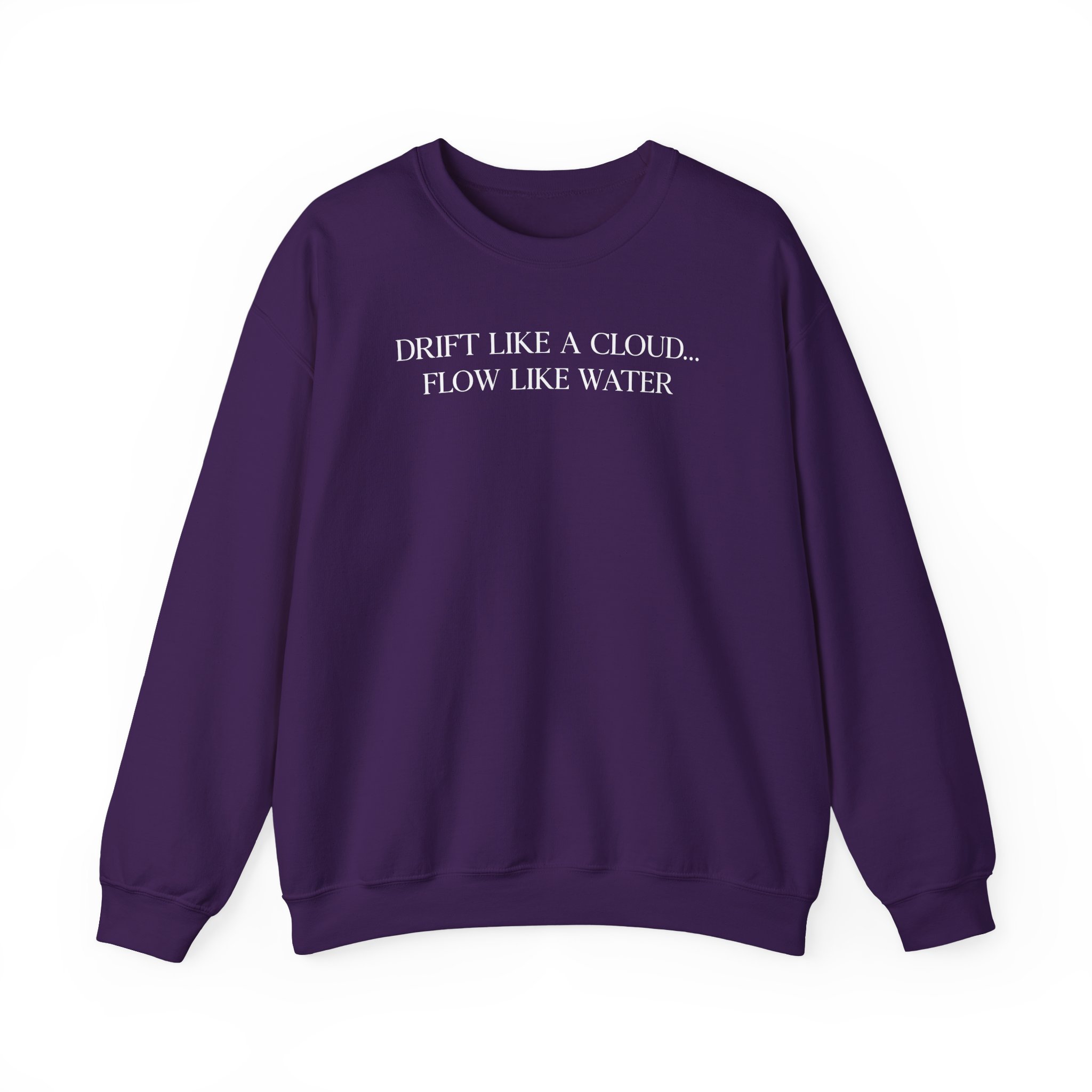 Inzo Drift Like a Cloud, Flow Like Water Unisex Heavy Blend Crewneck Sweatshirt