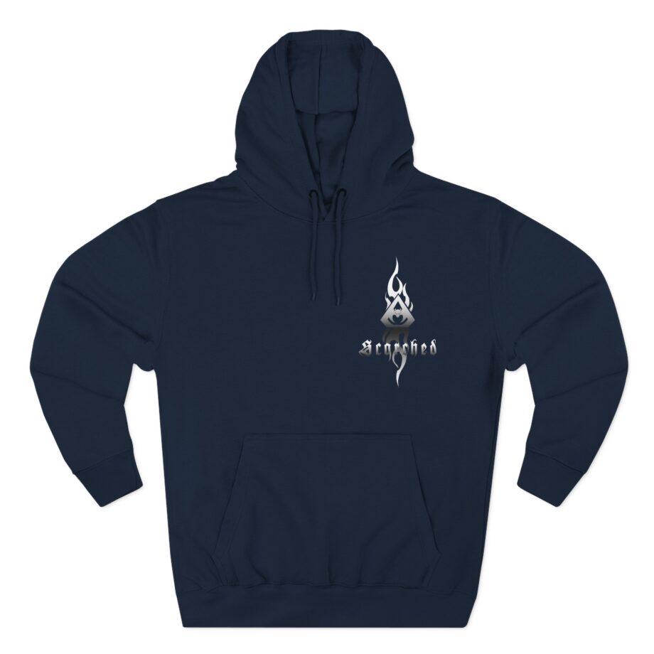 Overkill Scorched Stretched Logo Three-Panel Fleece Hoodie