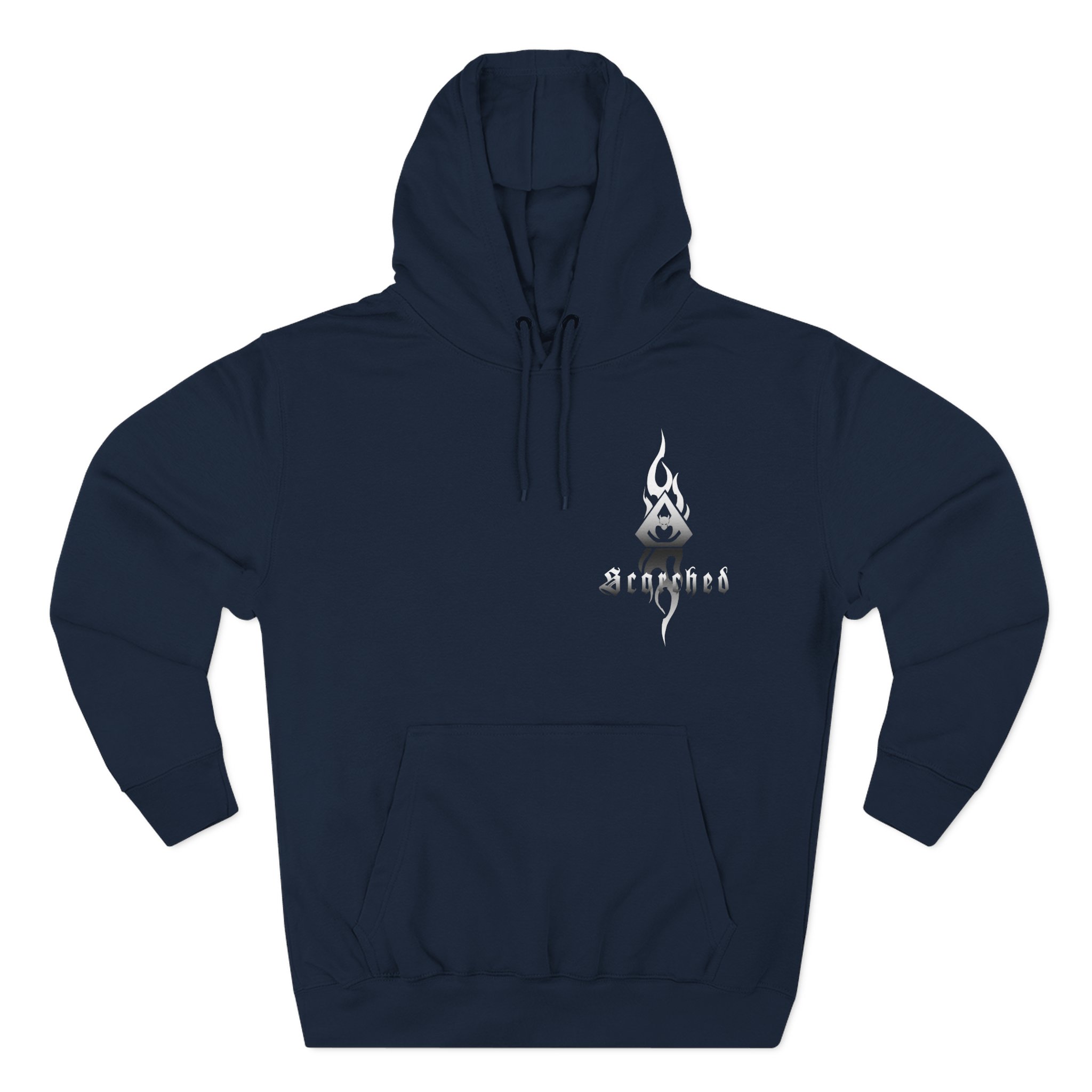 Overkill Scorched Stretched Logo Three-Panel Fleece Hoodie