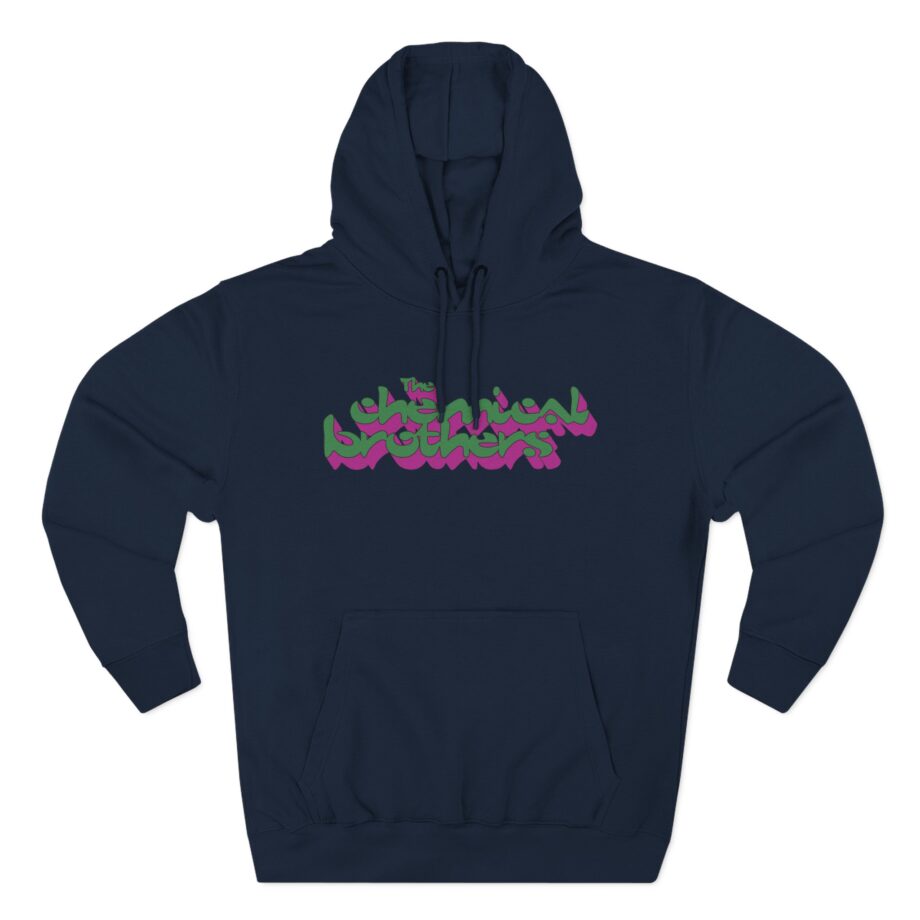 The Chemical Brothers 3d Logo Three-Panel Fleece Hoodie