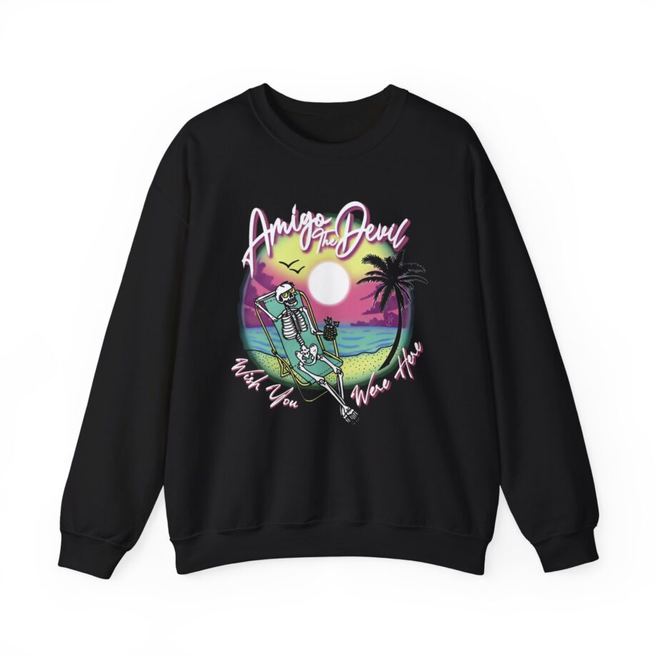 Amigo the Devil Vacation Unisex Heavy Blend™ Crewneck Sweatshirt
