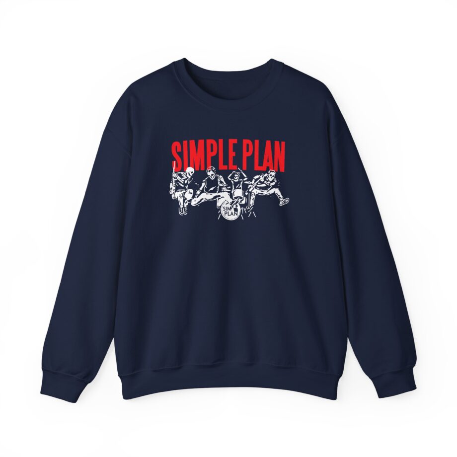 Simple Plan Live Skeleton Unisex Heavy Blend™ Crewneck Sweatshirt