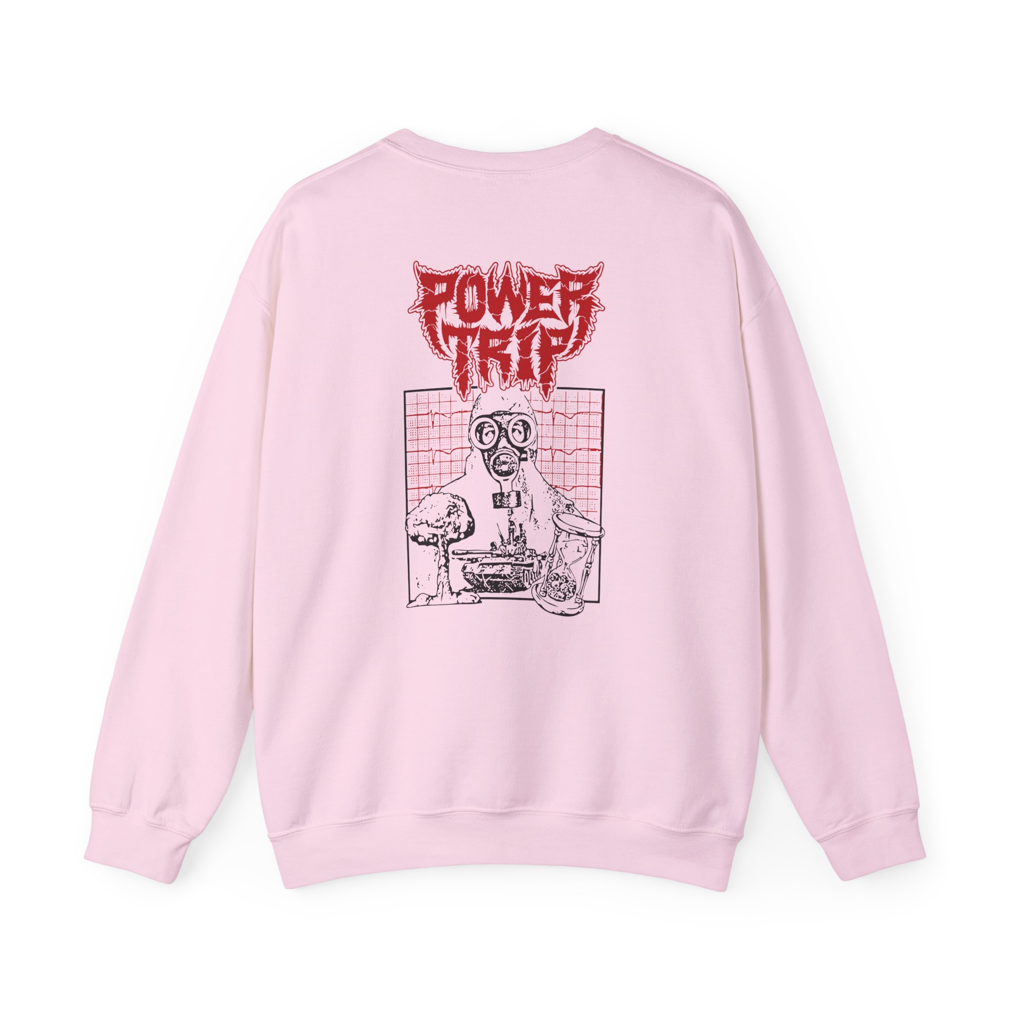 Power Trip Gas Mask Unisex Heavy Blendâ„¢ Crewneck Sweatshirt