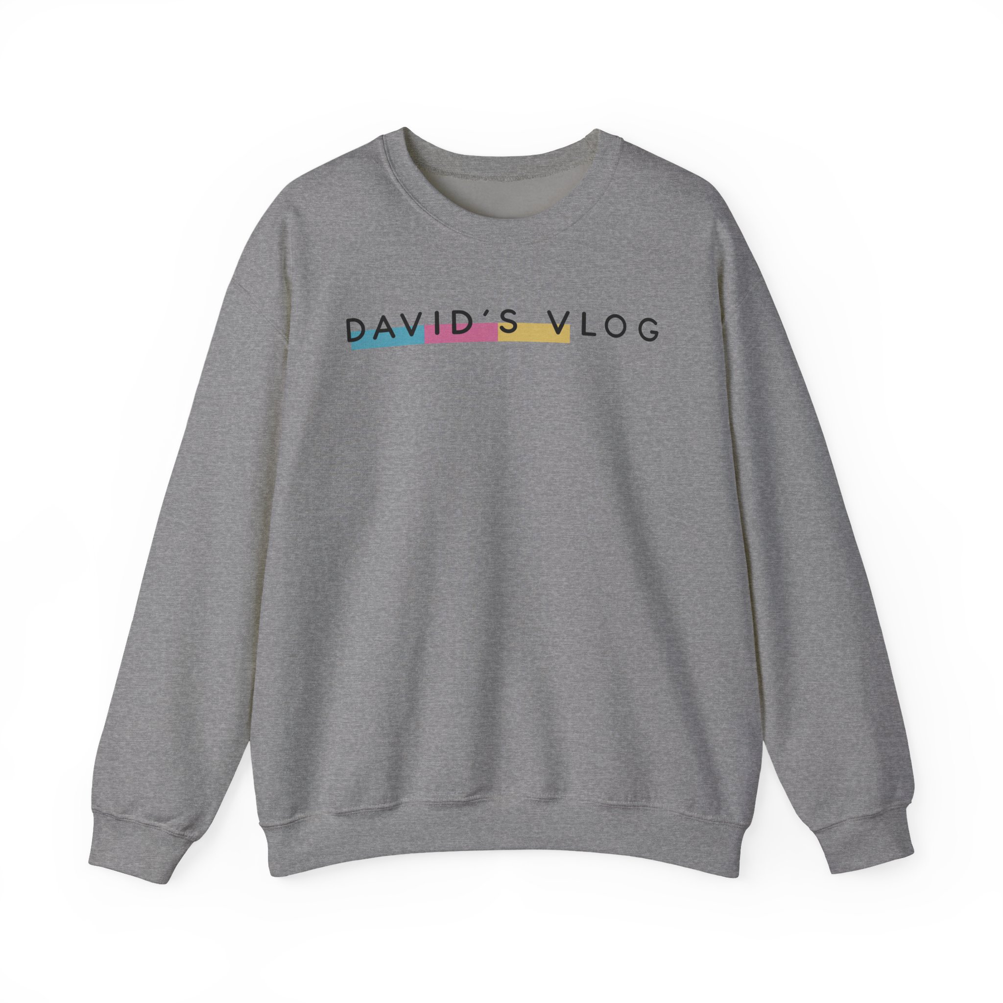 David Dobrik  David's Vlog Unisex Heavy Blendâ„¢ Crewneck Sweatshirt