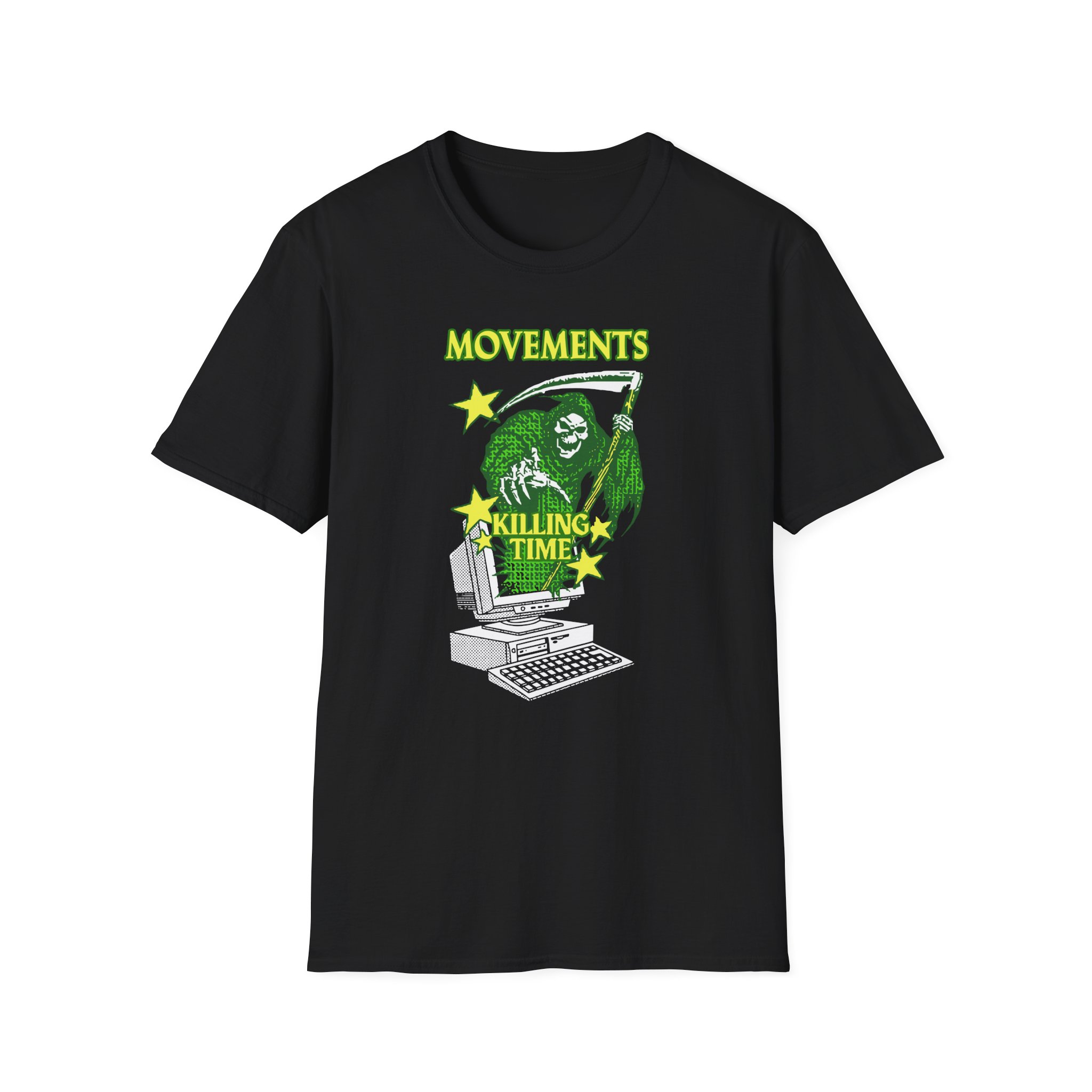 Movements Killing Time Grim Reaper Unisex Softstyle T-Shirt