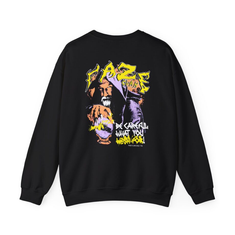 Faze Clan Be Careful What You Wish for Wizard Unisex Heavy Blend™ Crewneck Sweatshirt