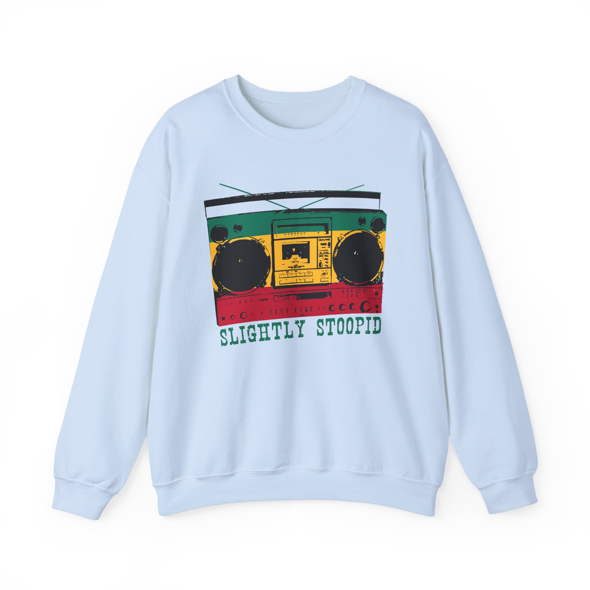 Slightly Stoopid Ghetto Blaster Raglan Unisex Heavy Blendâ„¢ Crewneck Sweatshirt