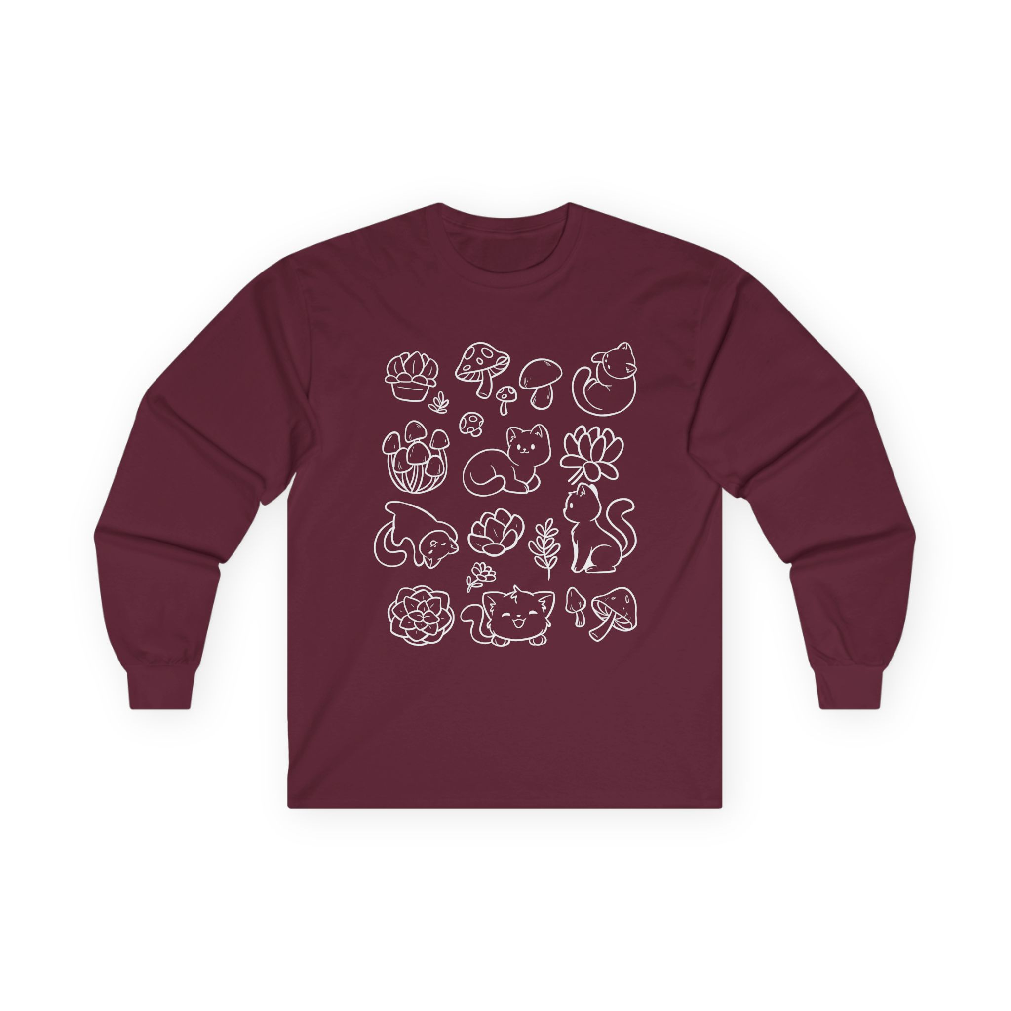 Shubble Plants And Cats Unisex Ultra Cotton Long Sleeve Tee