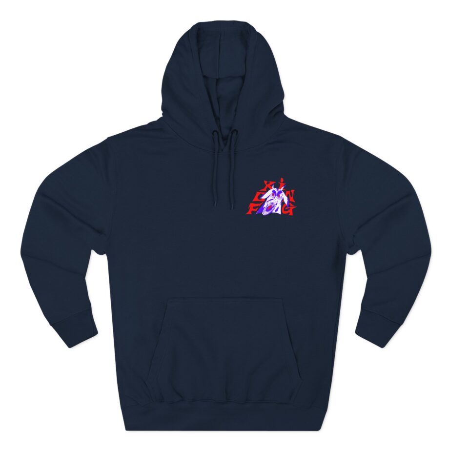 Foxing Devil Dogs Three-Panel Fleece Hoodie
