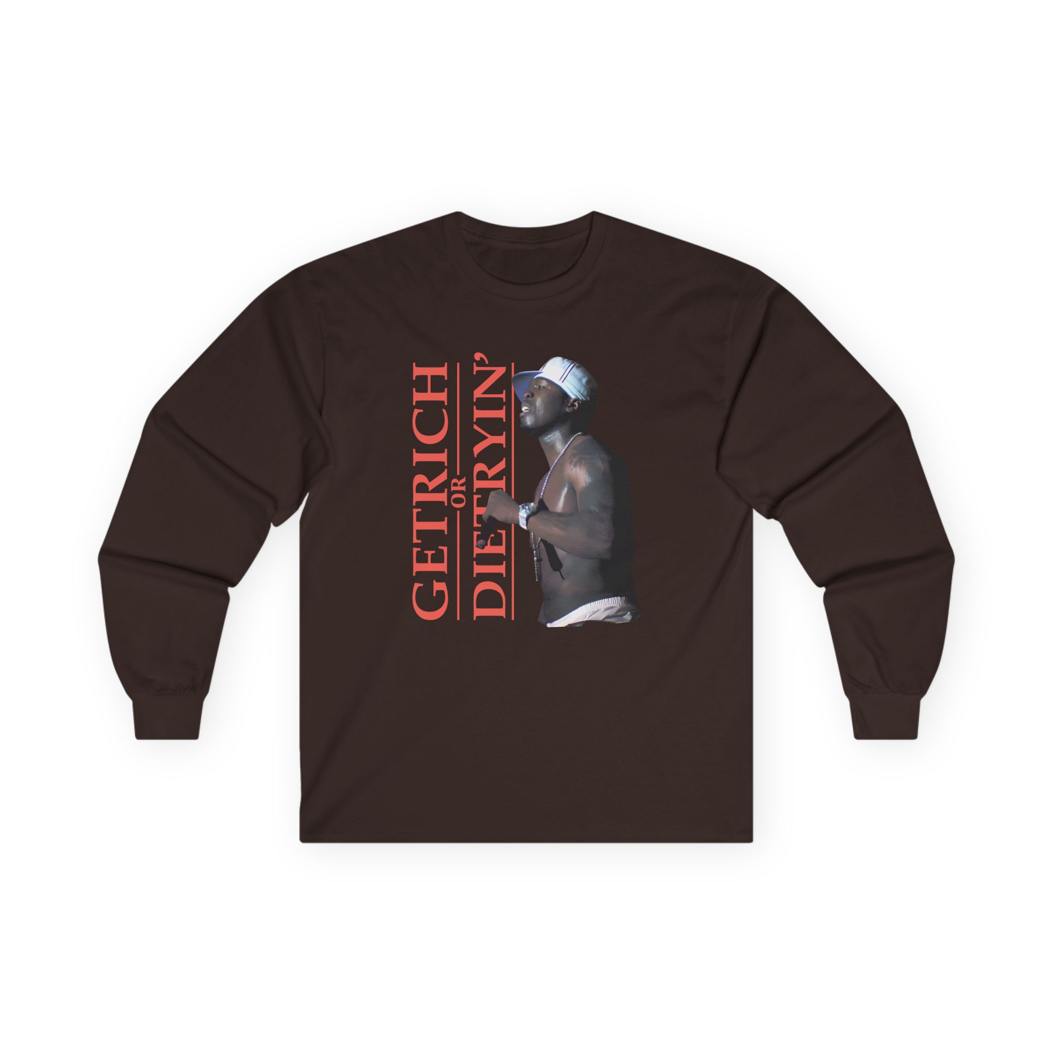 50 Cent Get Rich Logo Unisex Ultra Cotton Long Sleeve Tee