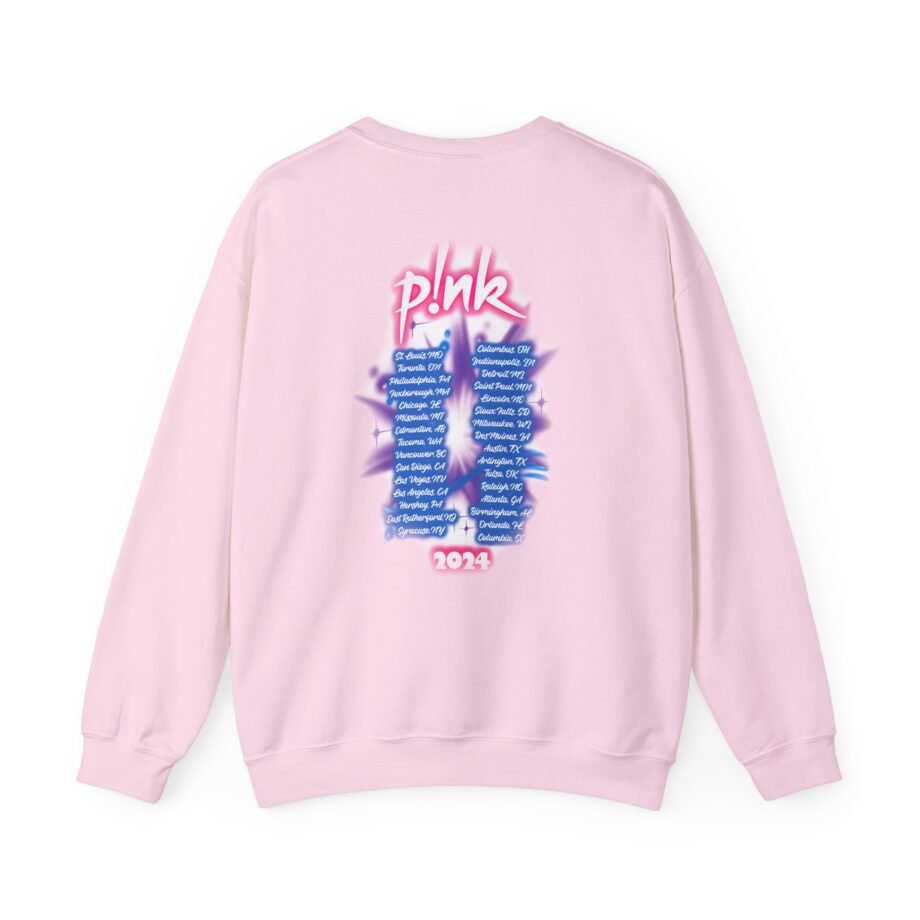 Pink Airbrushed 2024 Unisex Heavy Blend™ Crewneck Sweatshirt