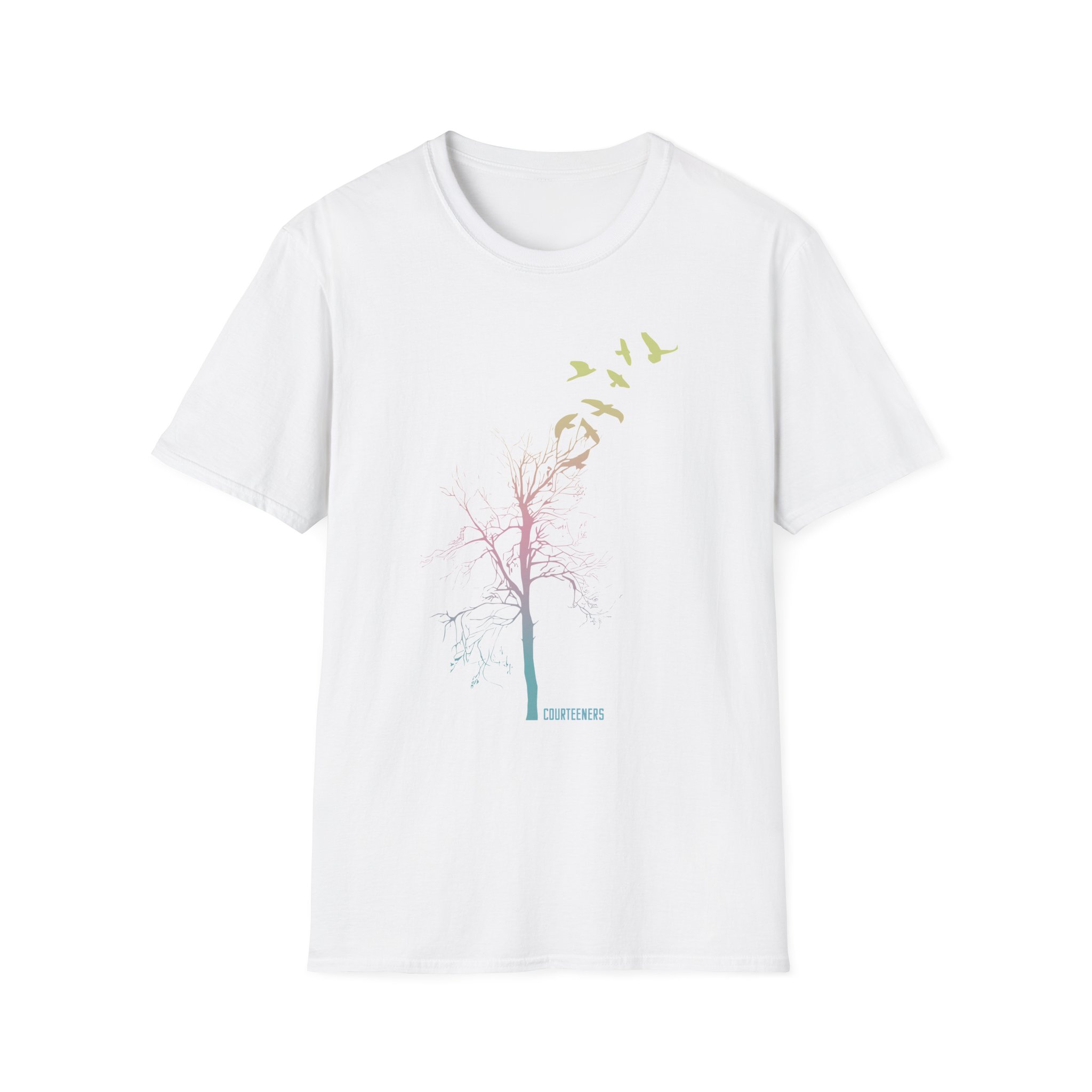 Courteeners Pastel Ombre Tree Unisex Softstyle T-Shirt