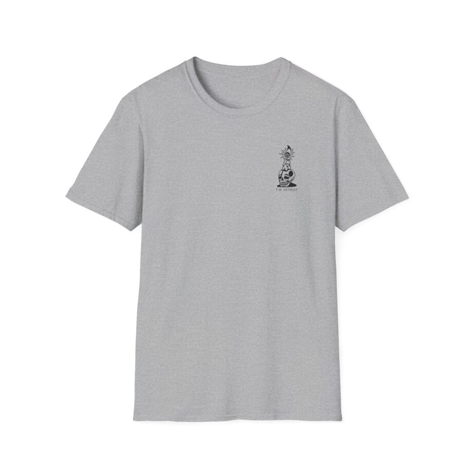 Fireworks Skull Unisex Softstyle T-Shirt
