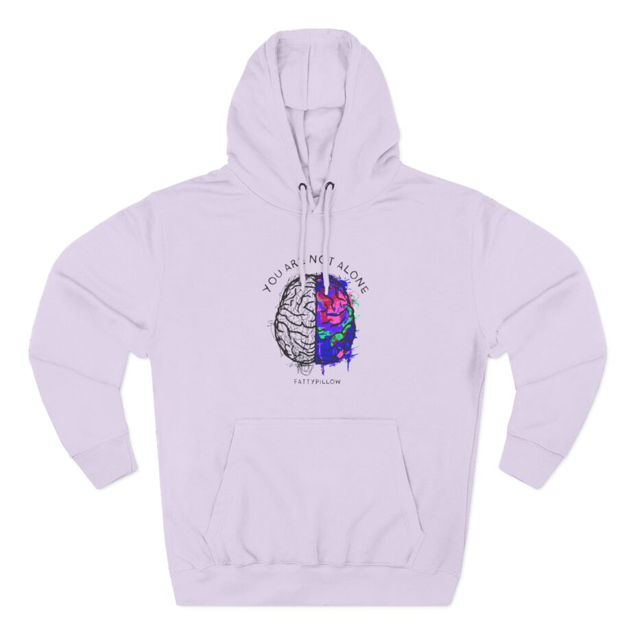Fattypillow You Are Not Alone Three-Panel Fleece Hoodie