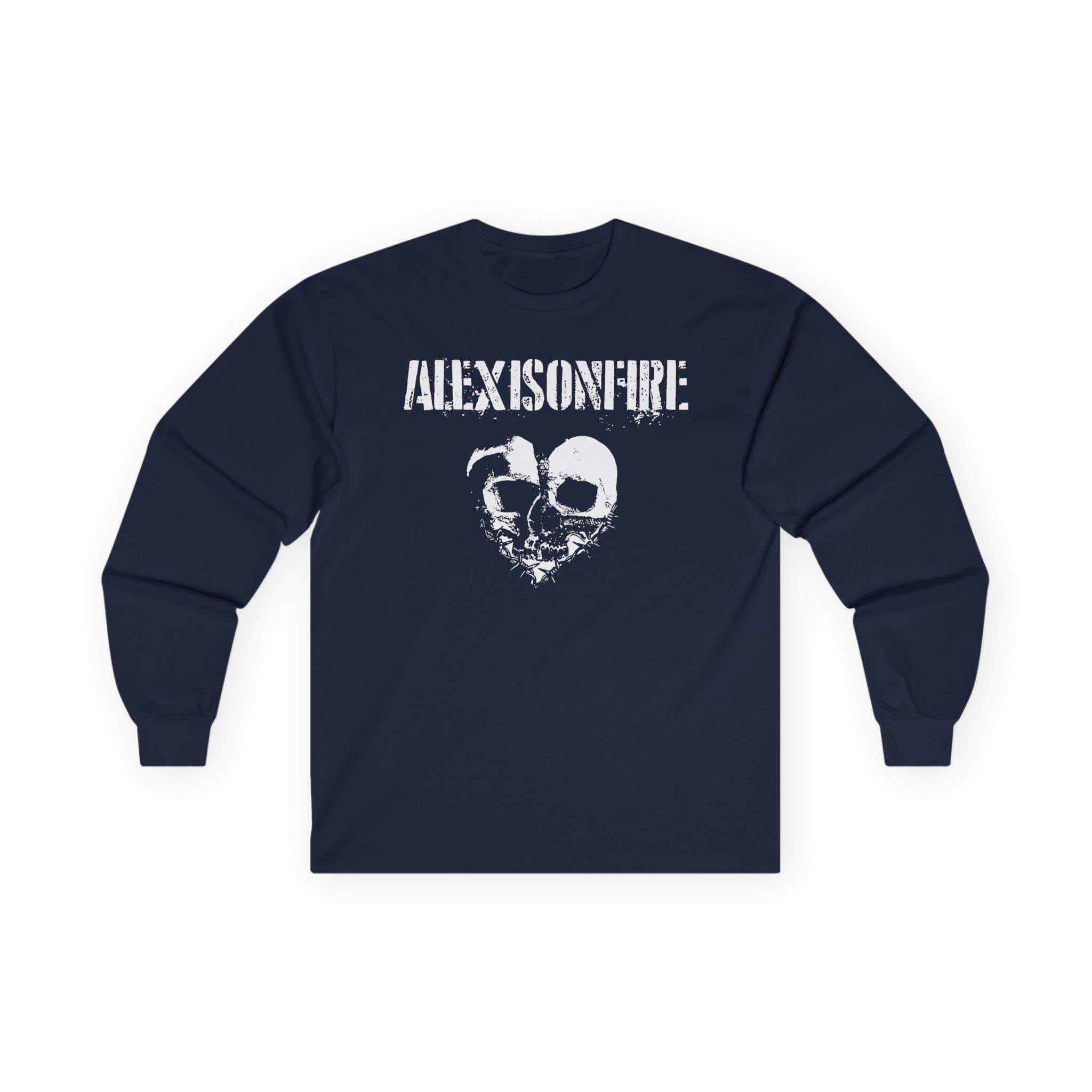 Alexisonfire Barbed Wire Heartskull Unisex Ultra Cotton Long Sleeve Tee