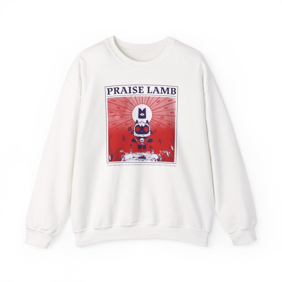 Cult of the Lamb Praise Lamb Unisex Heavy Blend™ Crewneck Sweatshirt