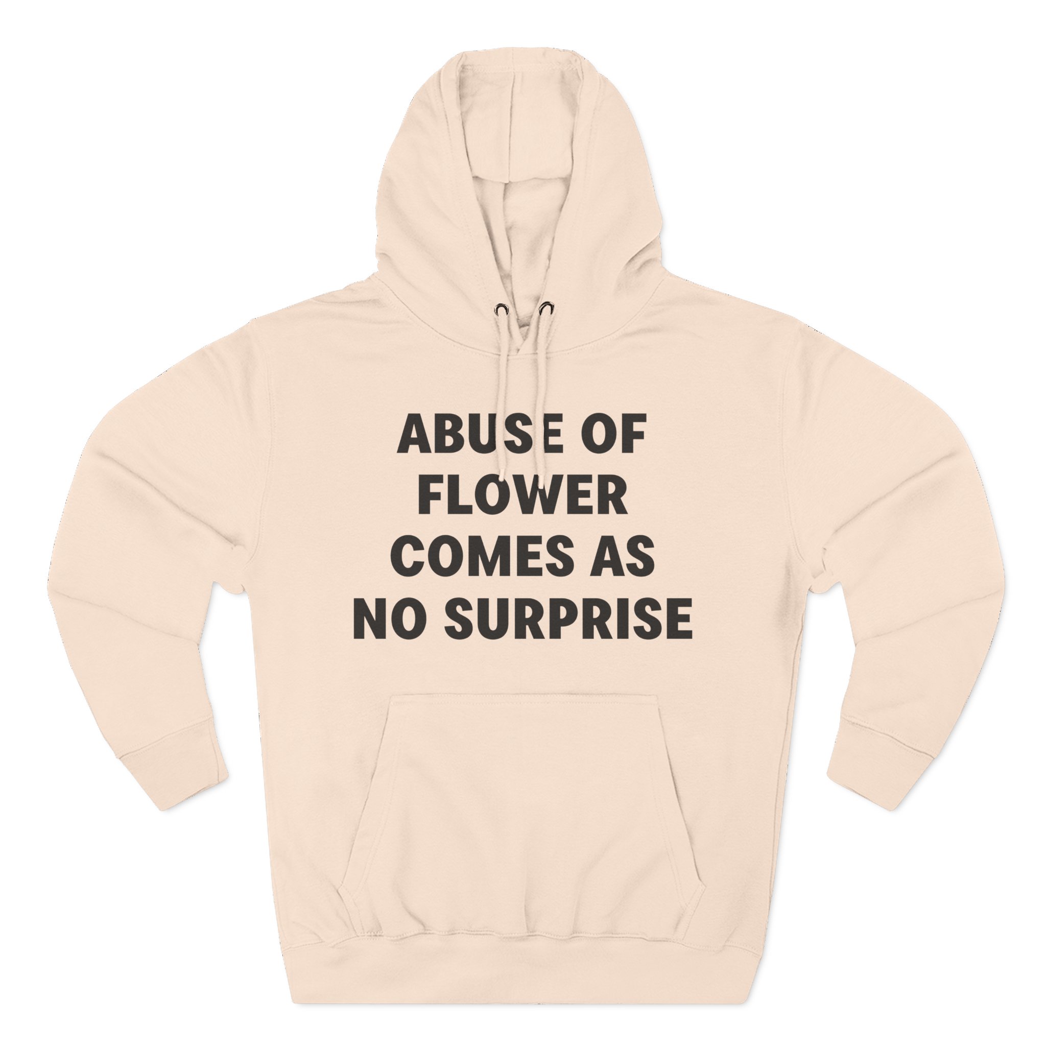 Jenny Holzer Abuse of Flower Comes as No Surprise Three-Panel Fleece Hoodie