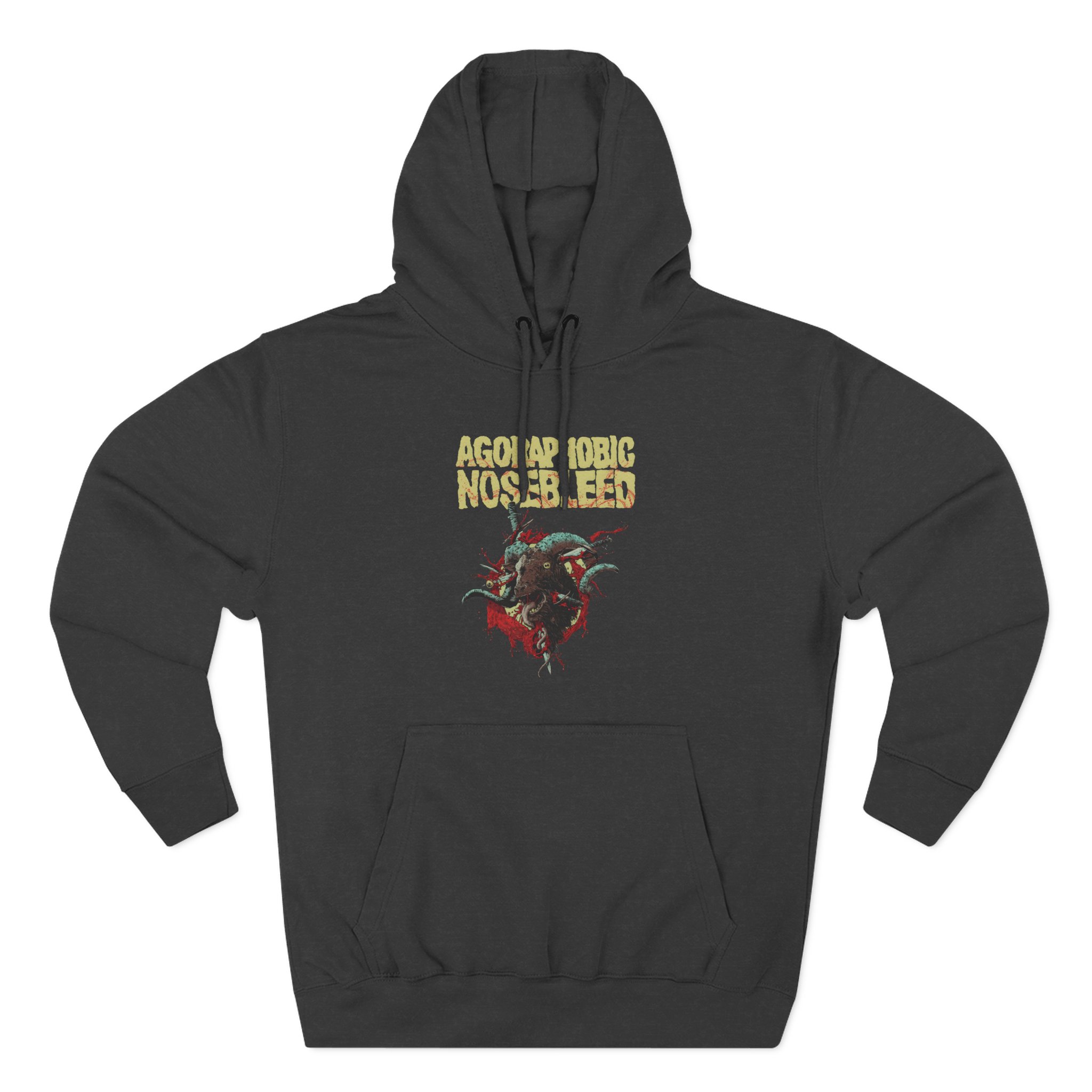 Three-Panel Fleece Hoodie