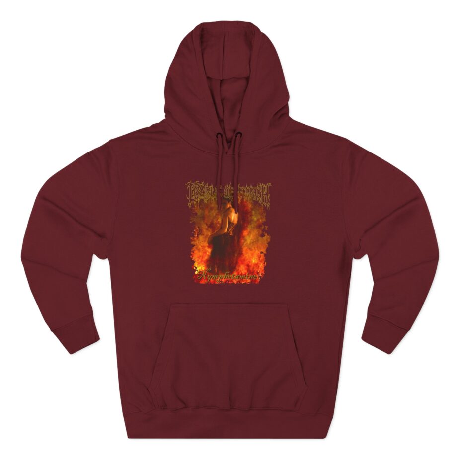 Cradle of Filth Nymphetamine Album Three-Panel Fleece Hoodie