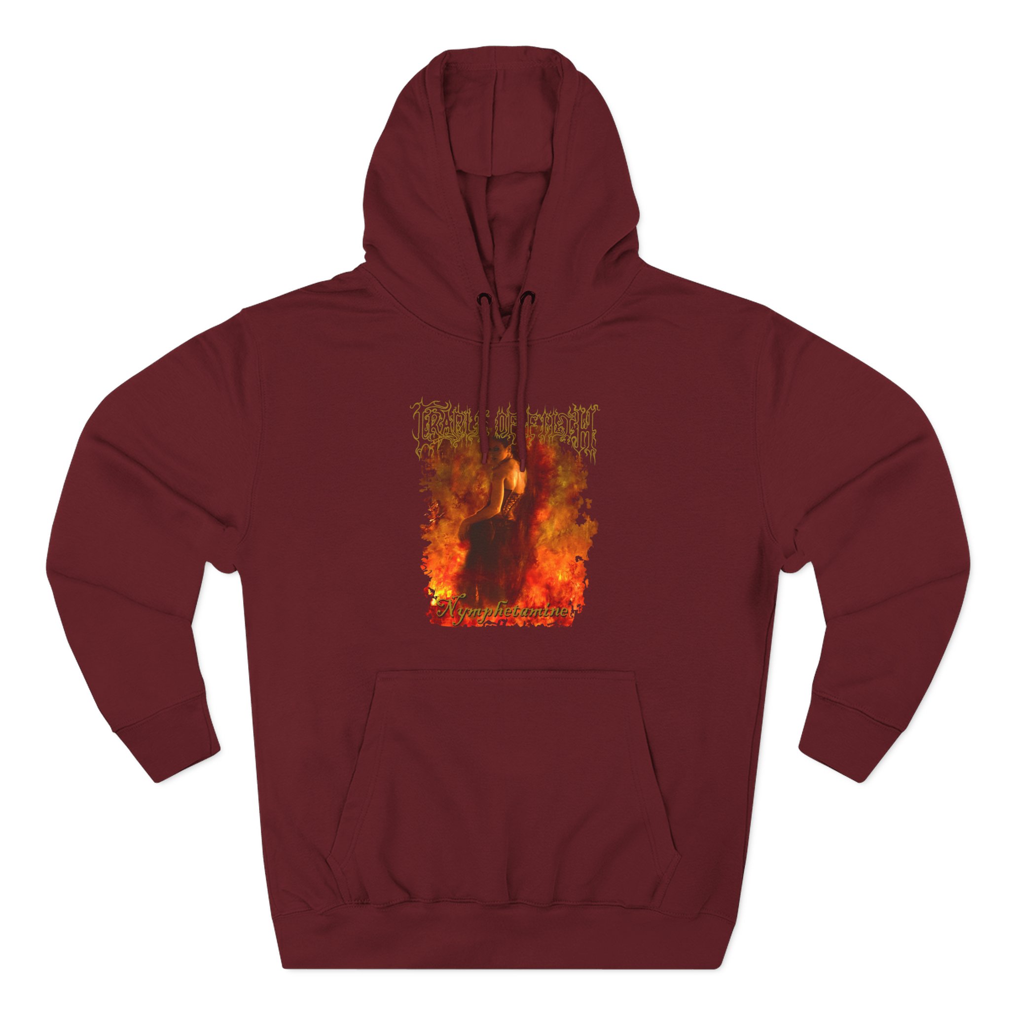 Cradle of Filth Nymphetamine Album Three-Panel Fleece Hoodie