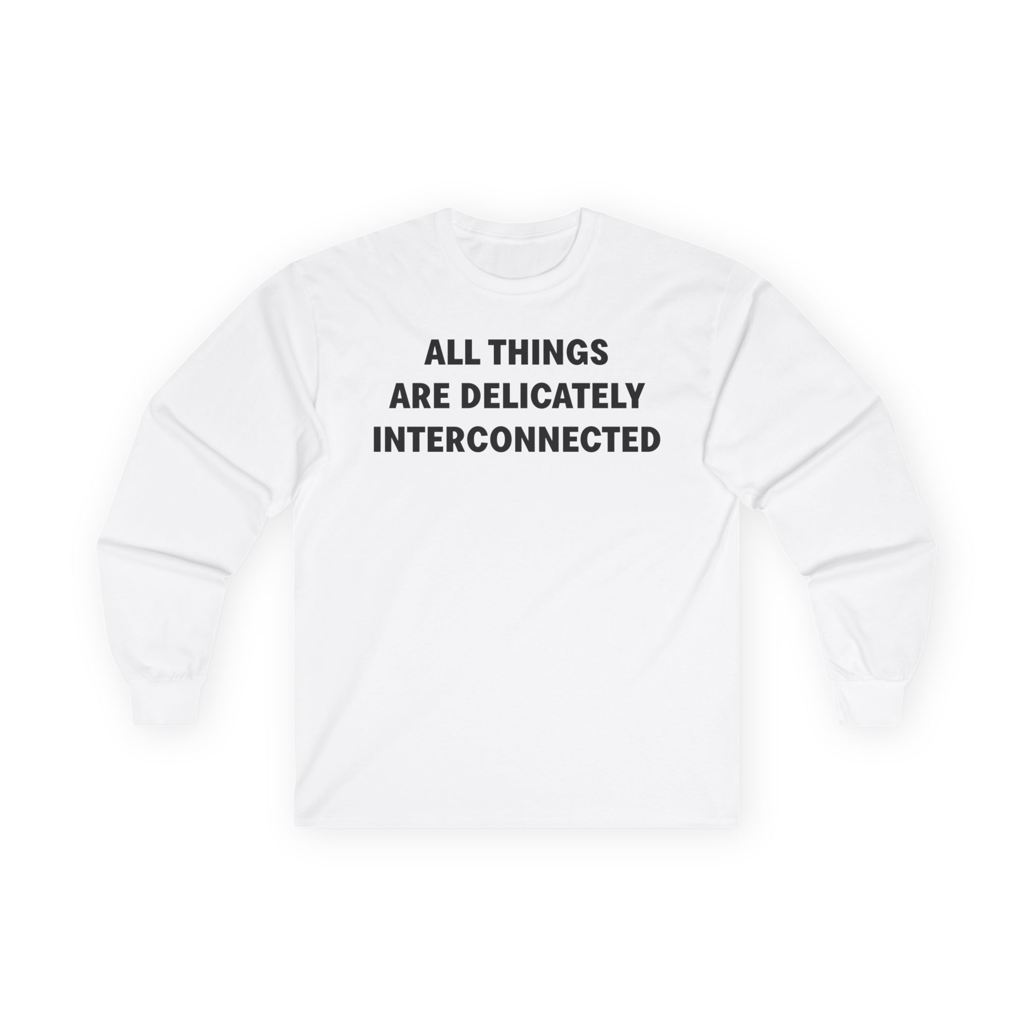 Jenny Holzer All Things Are Delicately Interconnected Unisex Ultra Cotton Long Sleeve Tee