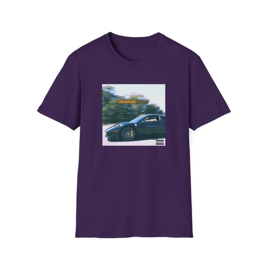 Larry June Orange Print Unisex Softstyle T-Shirt