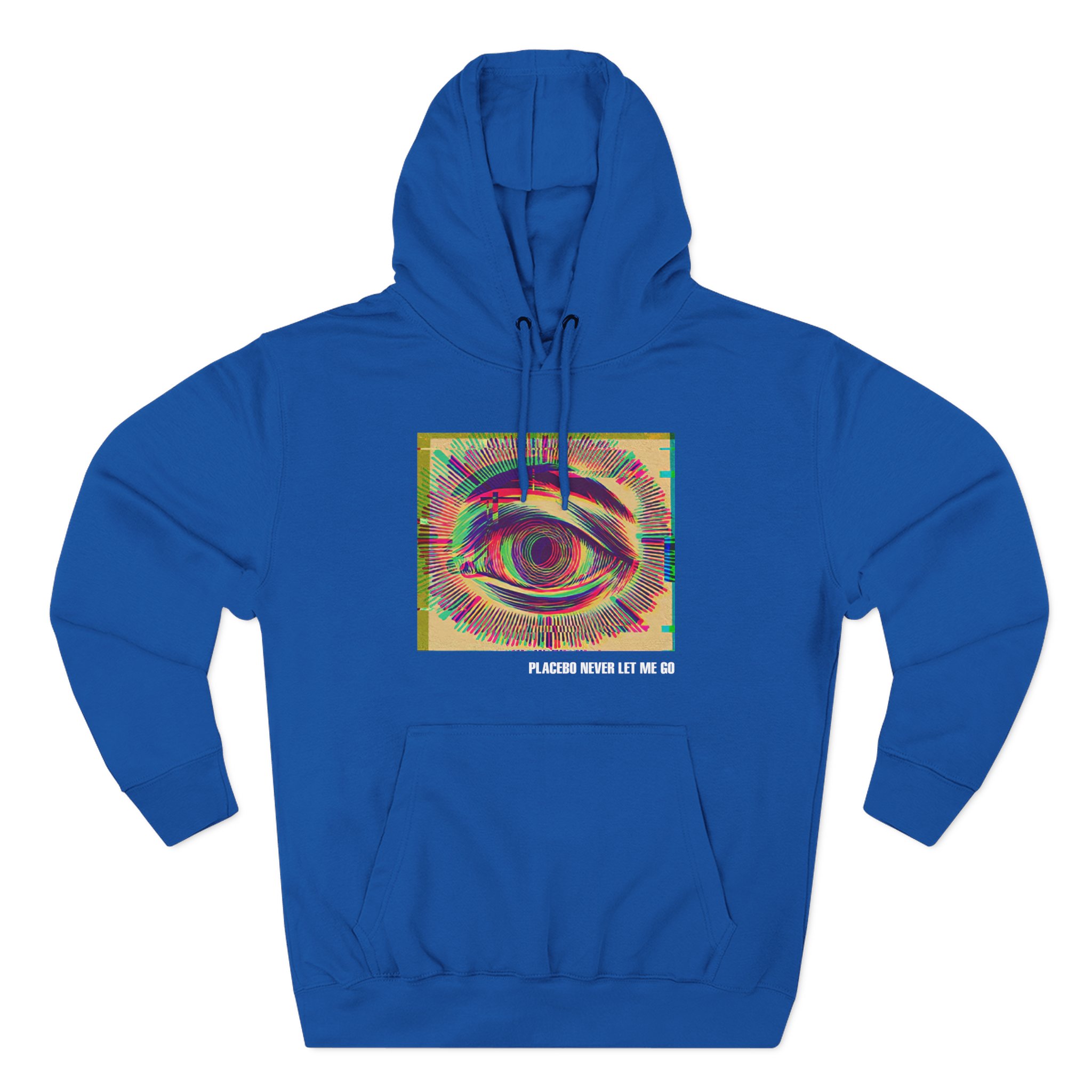 Placebo Glitch Eye Three-Panel Fleece Hoodie