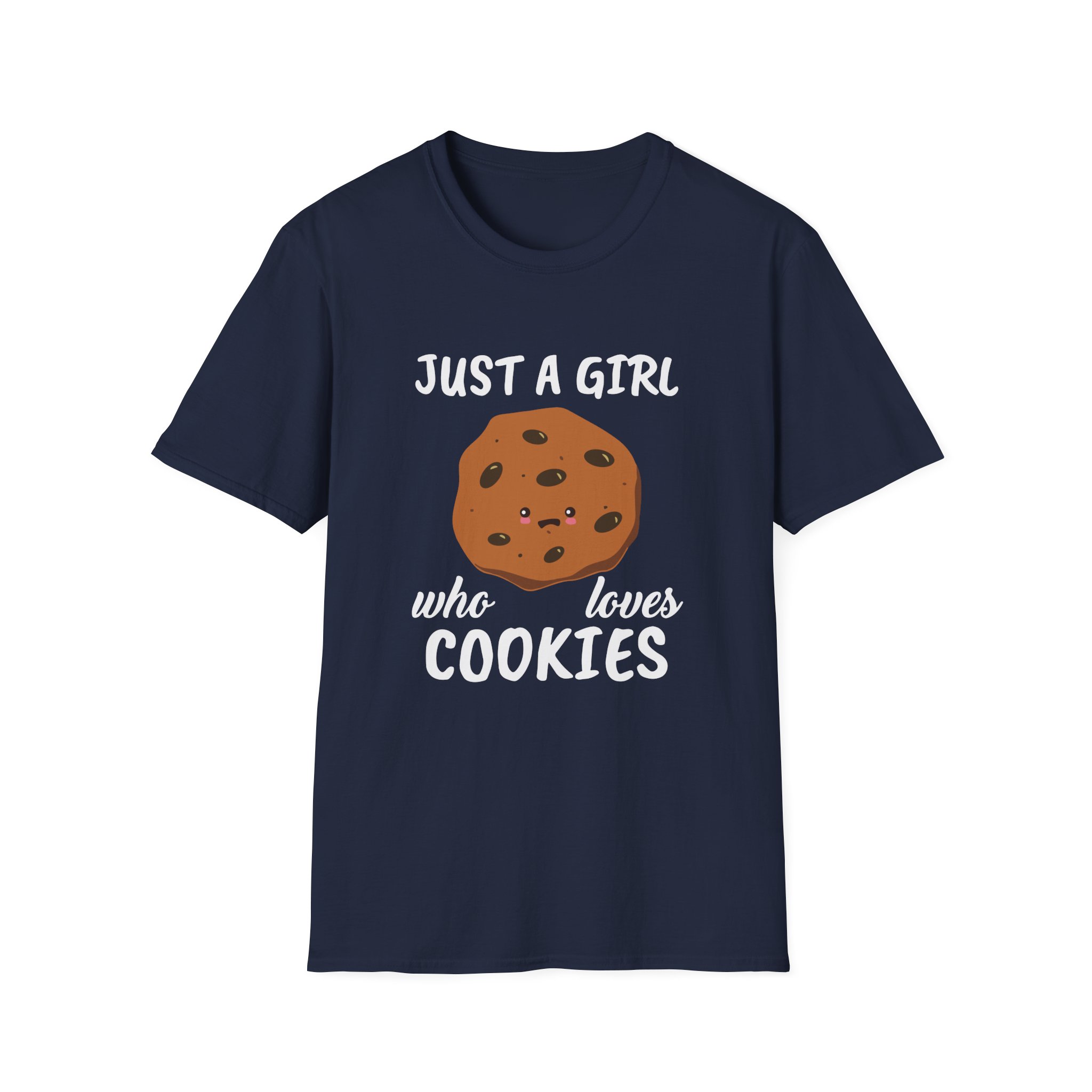 Cookieswirlc Just a Girl Who Loves Cookies Unisex Softstyle T-Shirt