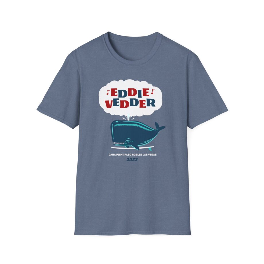 Eddie Vedder Whale Unisex Softstyle T-Shirt